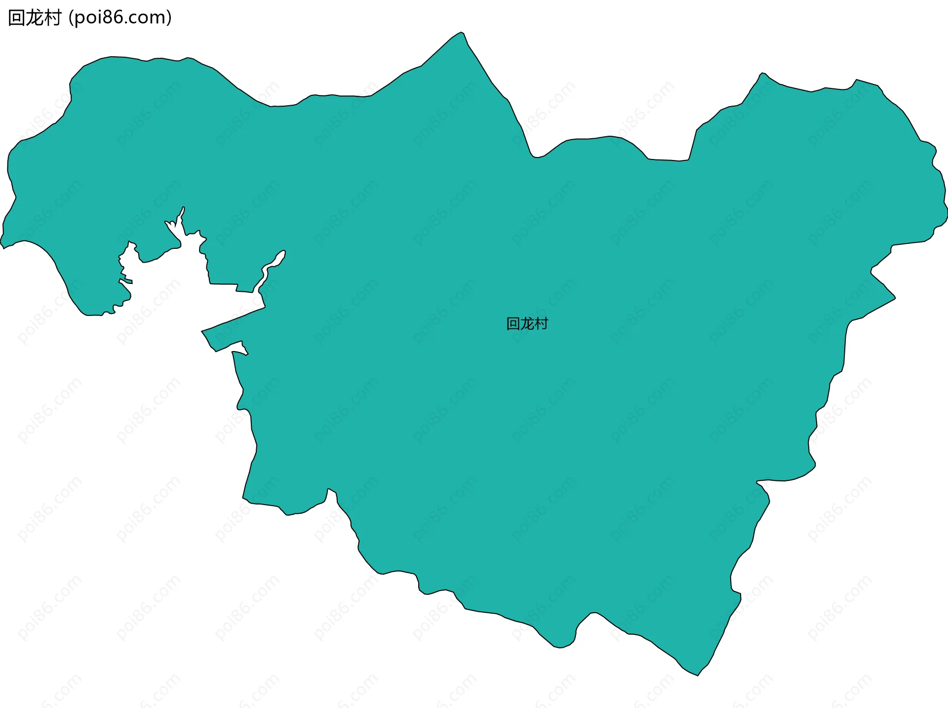 回龙村边界地图