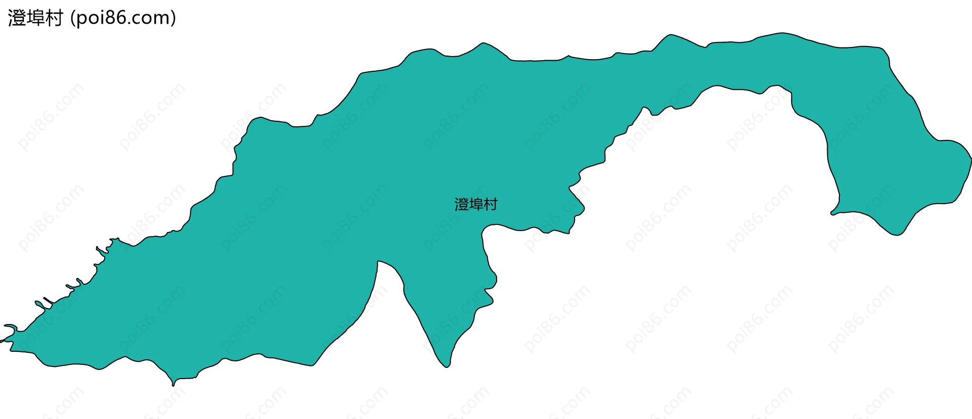 澄埠村边界地图