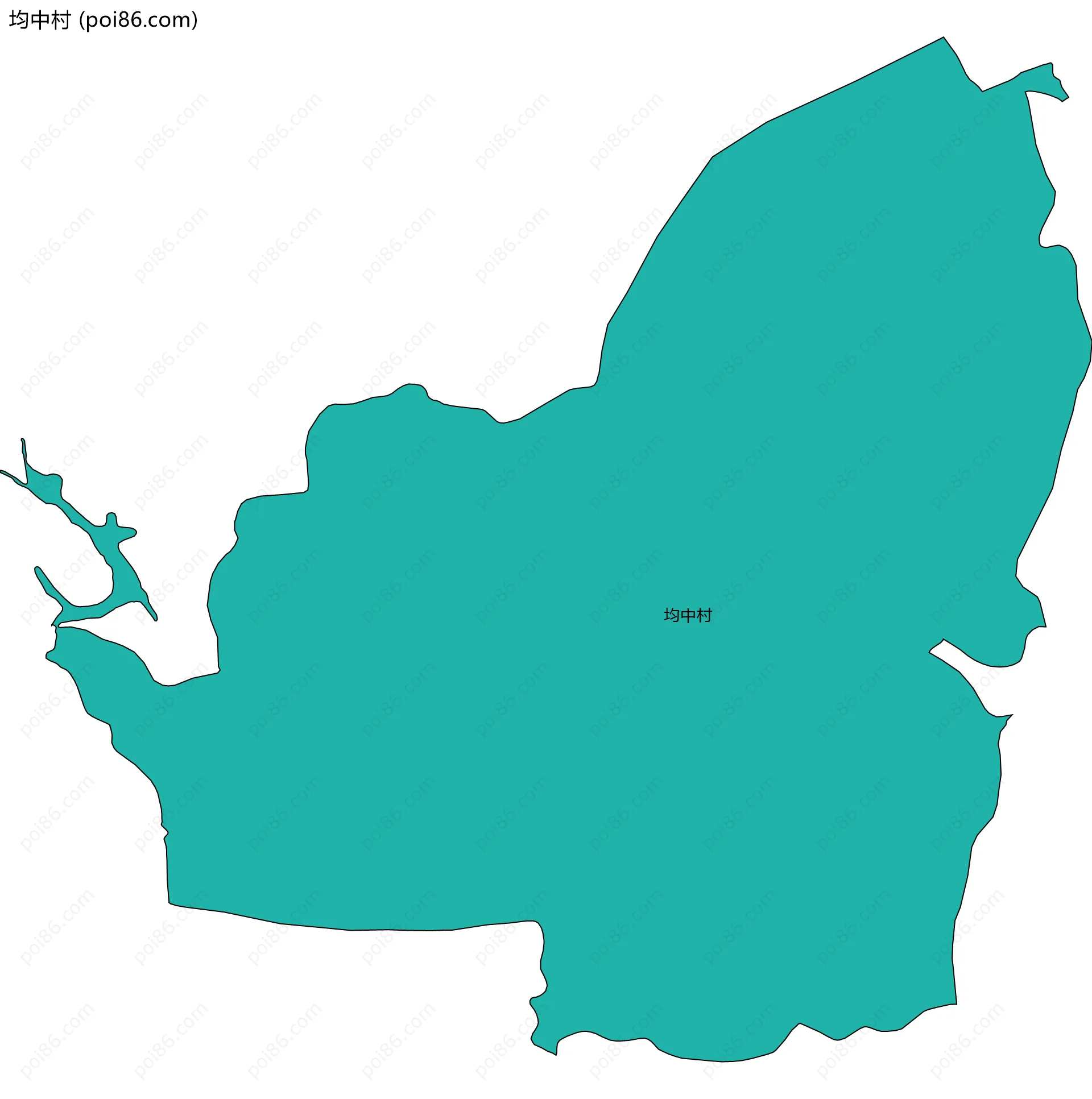 均中村边界地图