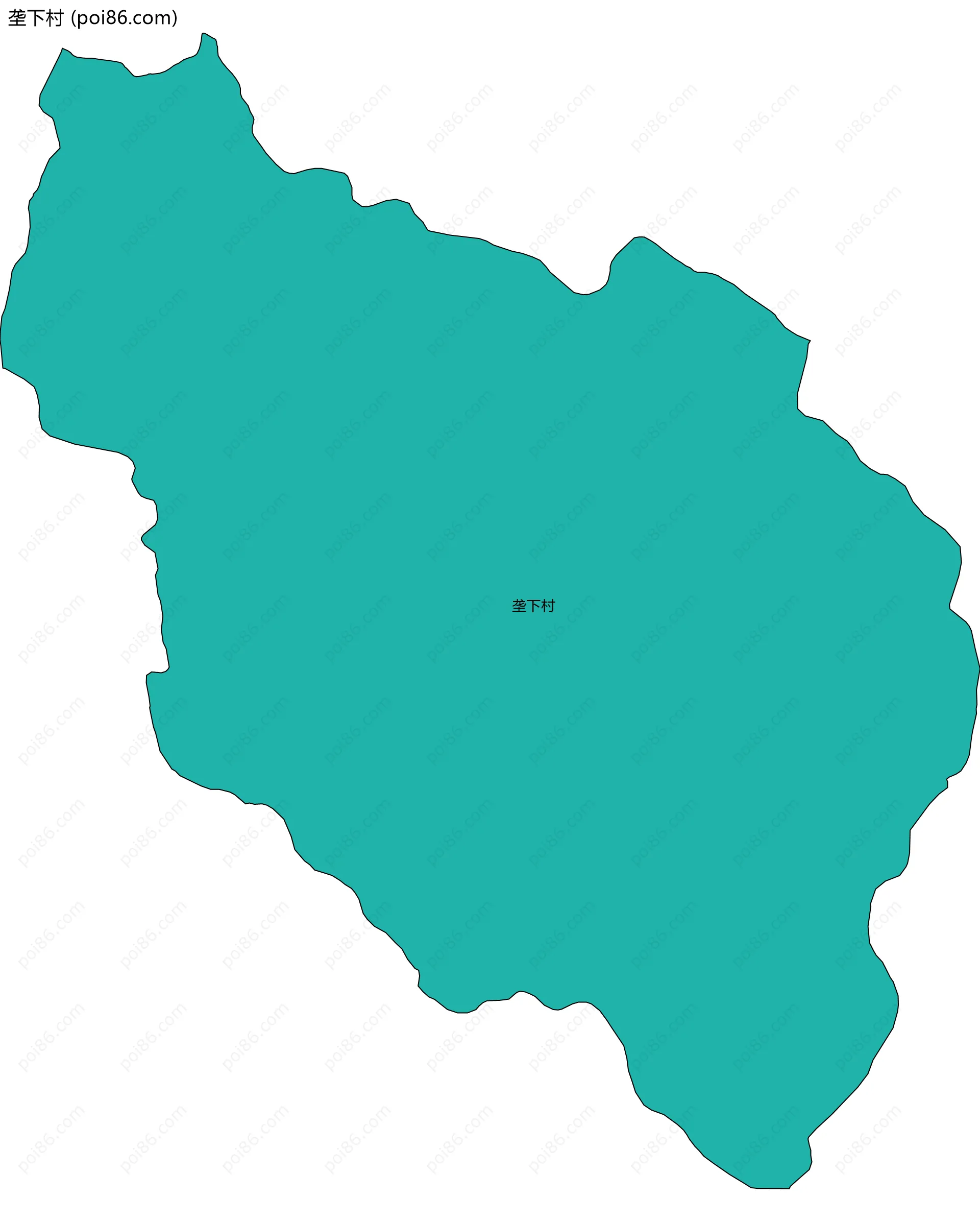 垄下村边界地图