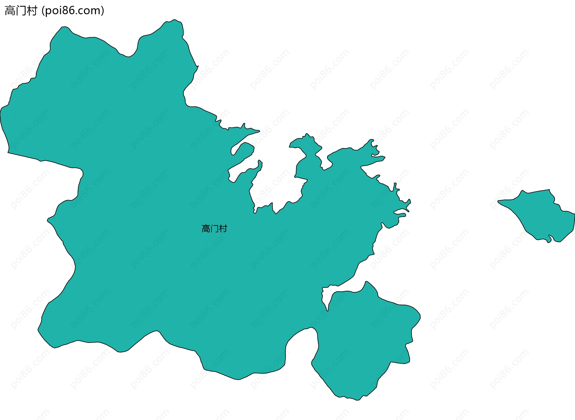 高门村边界地图
