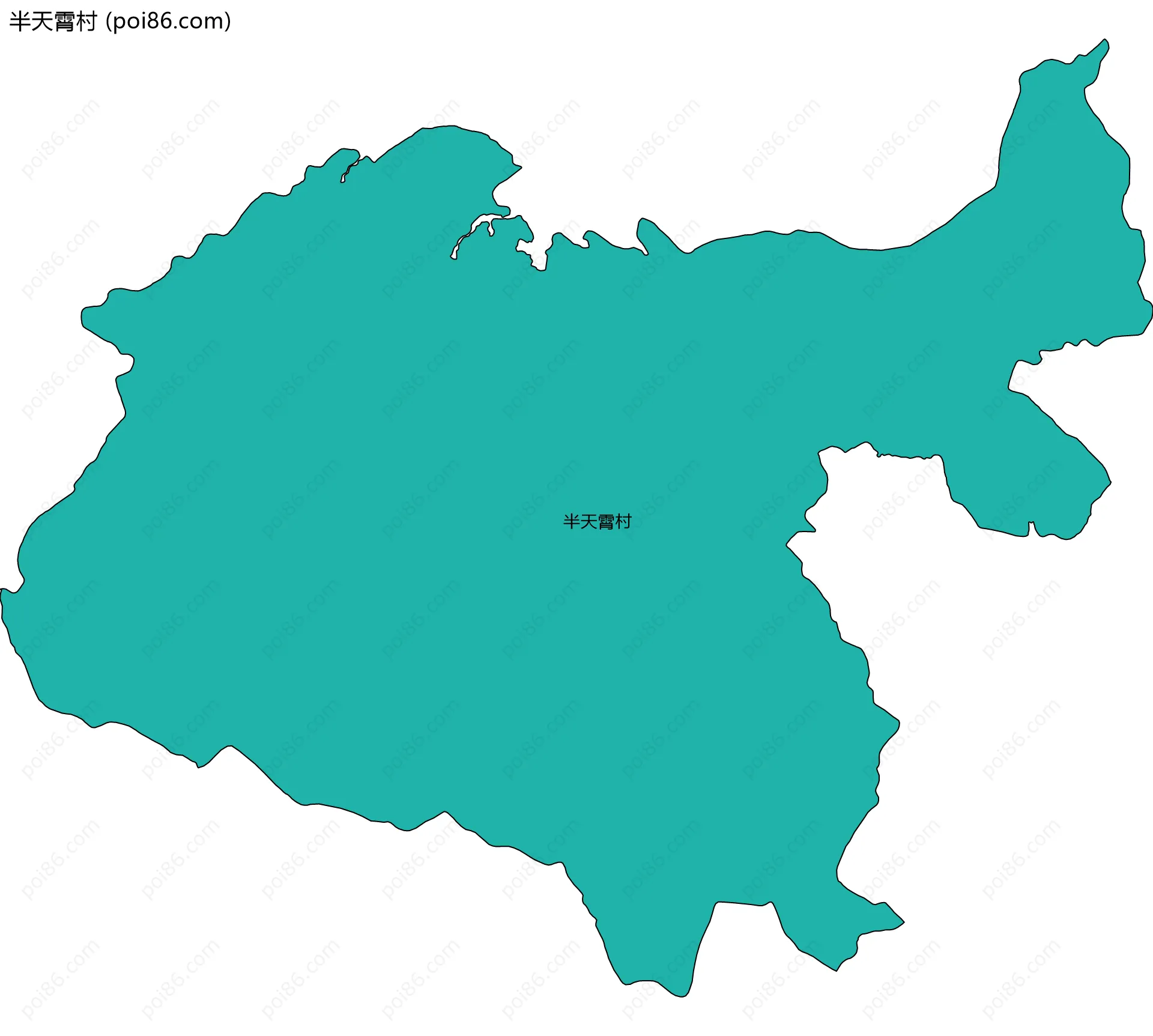 半天霄村边界地图