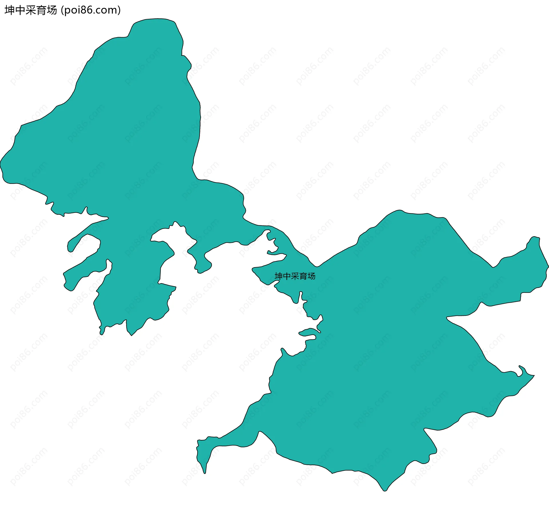 坤中采育场边界地图