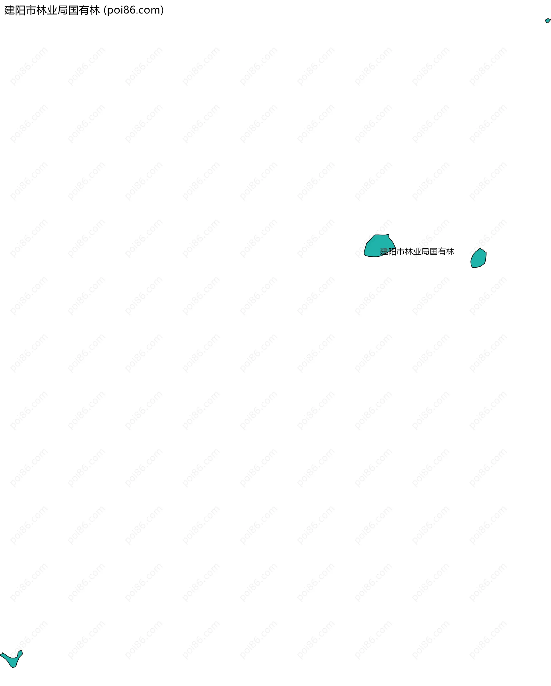 建阳市林业局国有林边界地图