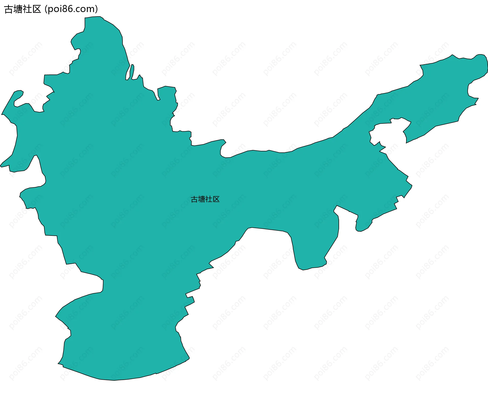 古塘社区边界地图