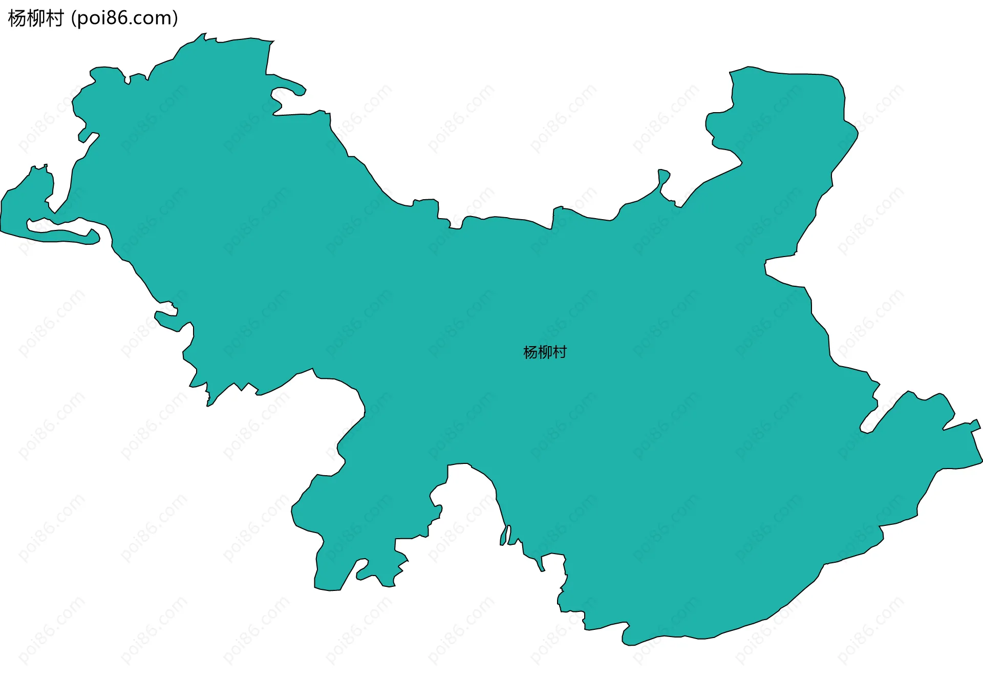 杨柳村边界地图