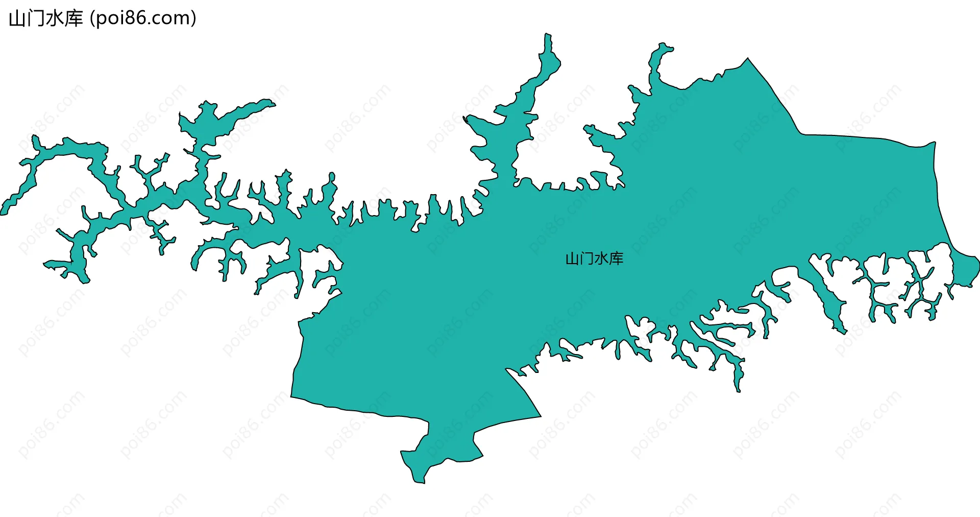 山门水库边界地图