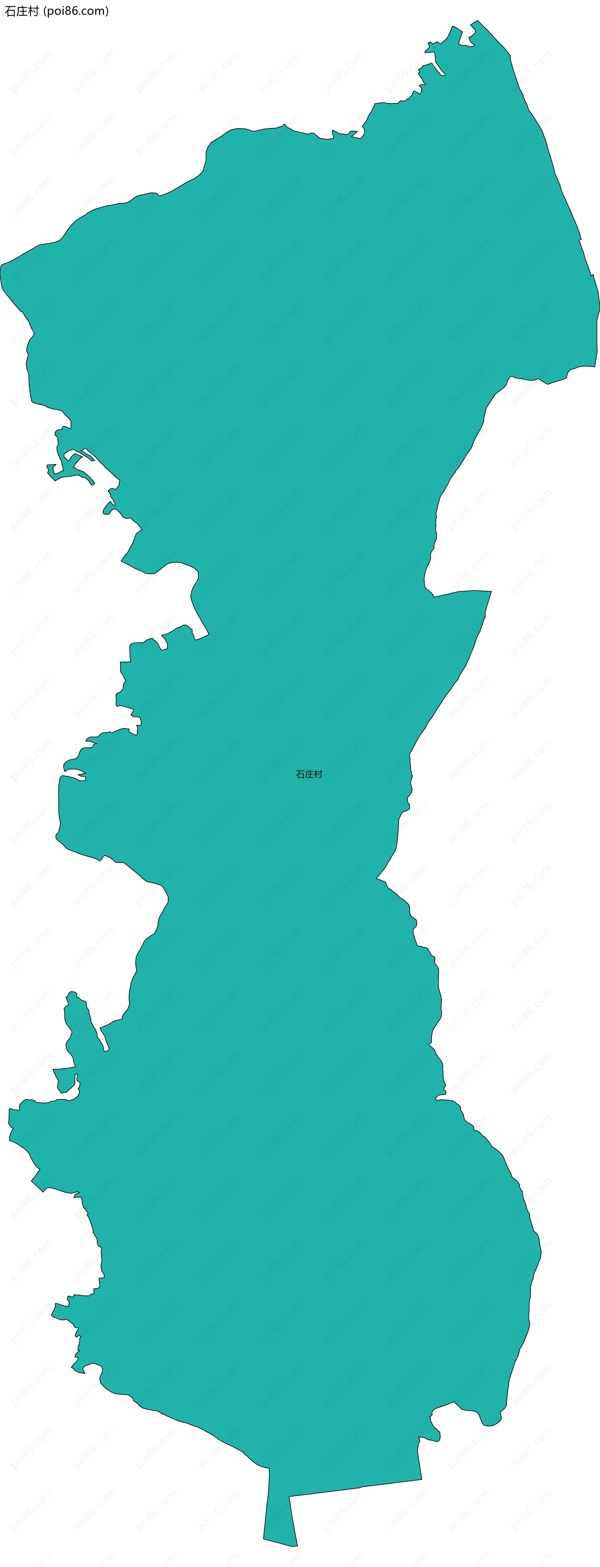 石庄村边界地图