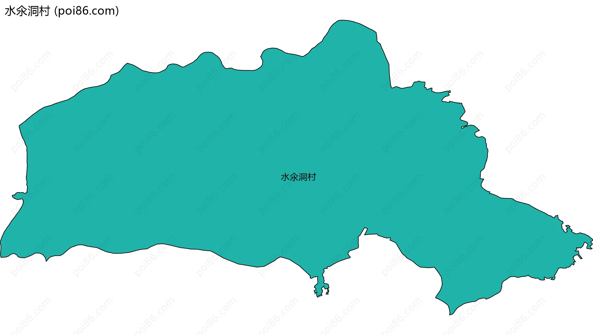 水氽洞村边界地图