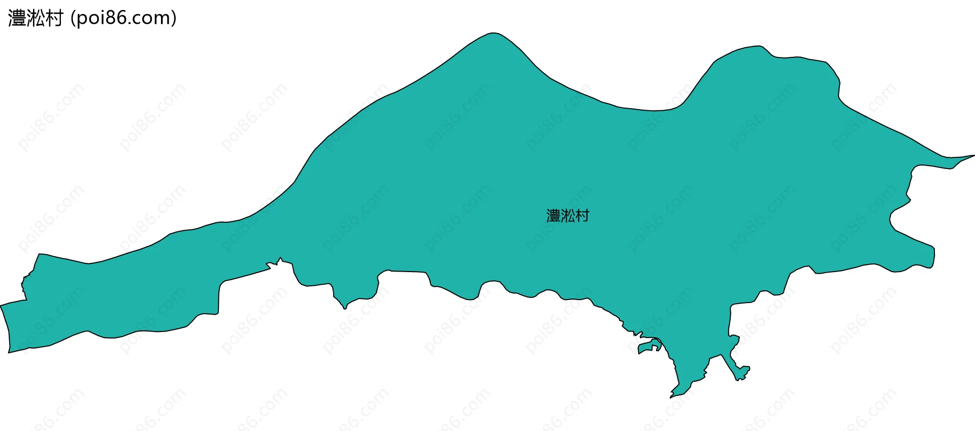 澧淞村边界地图