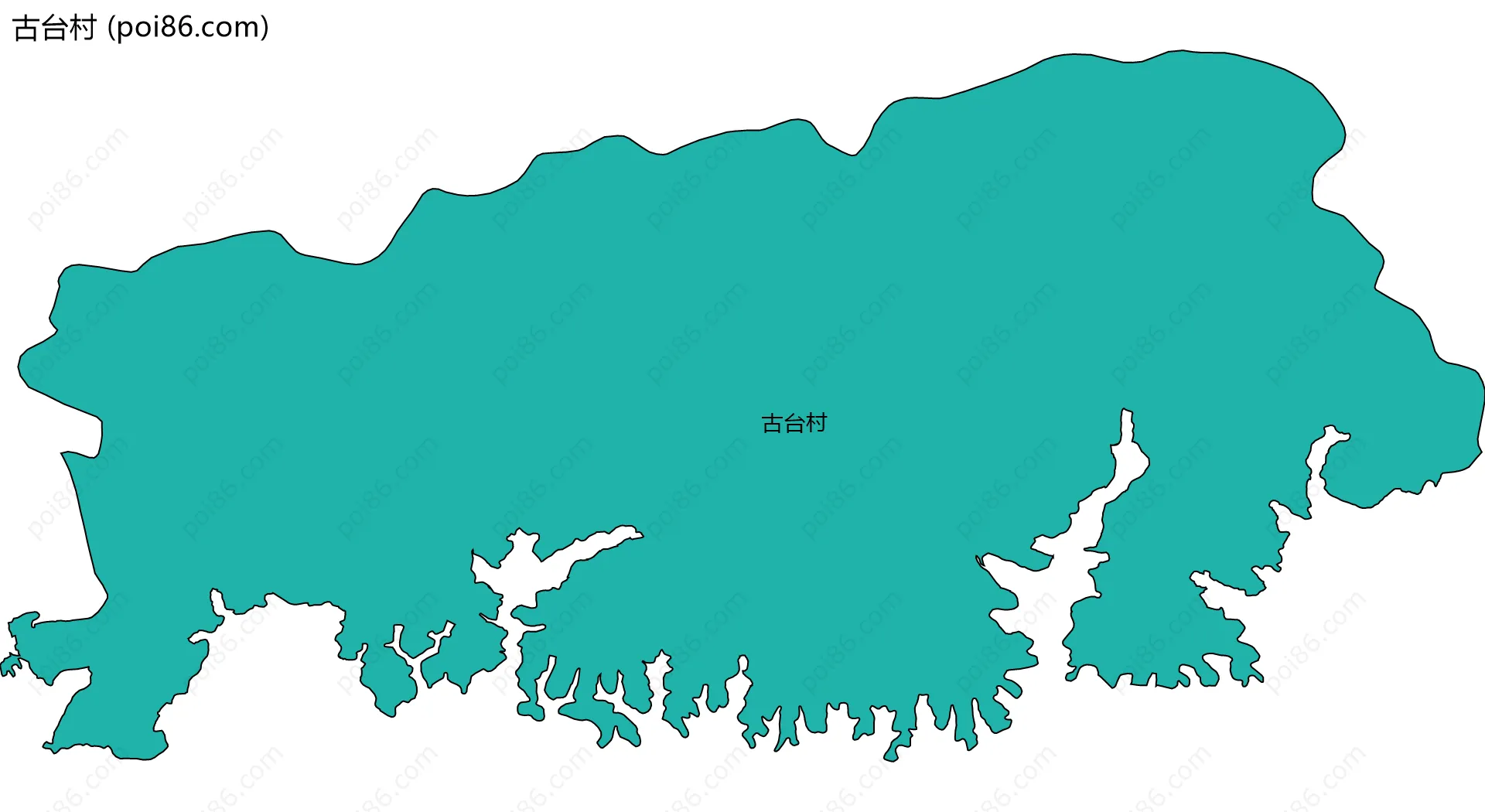 古台村边界地图