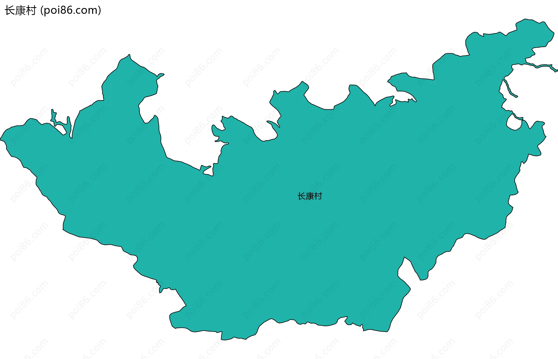 长康村边界地图