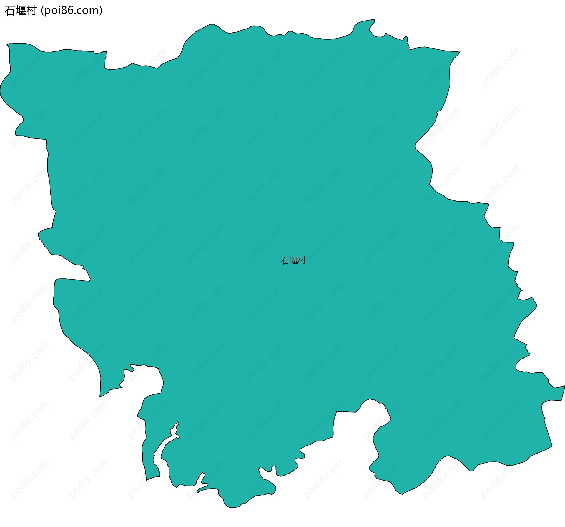 石堰村边界地图