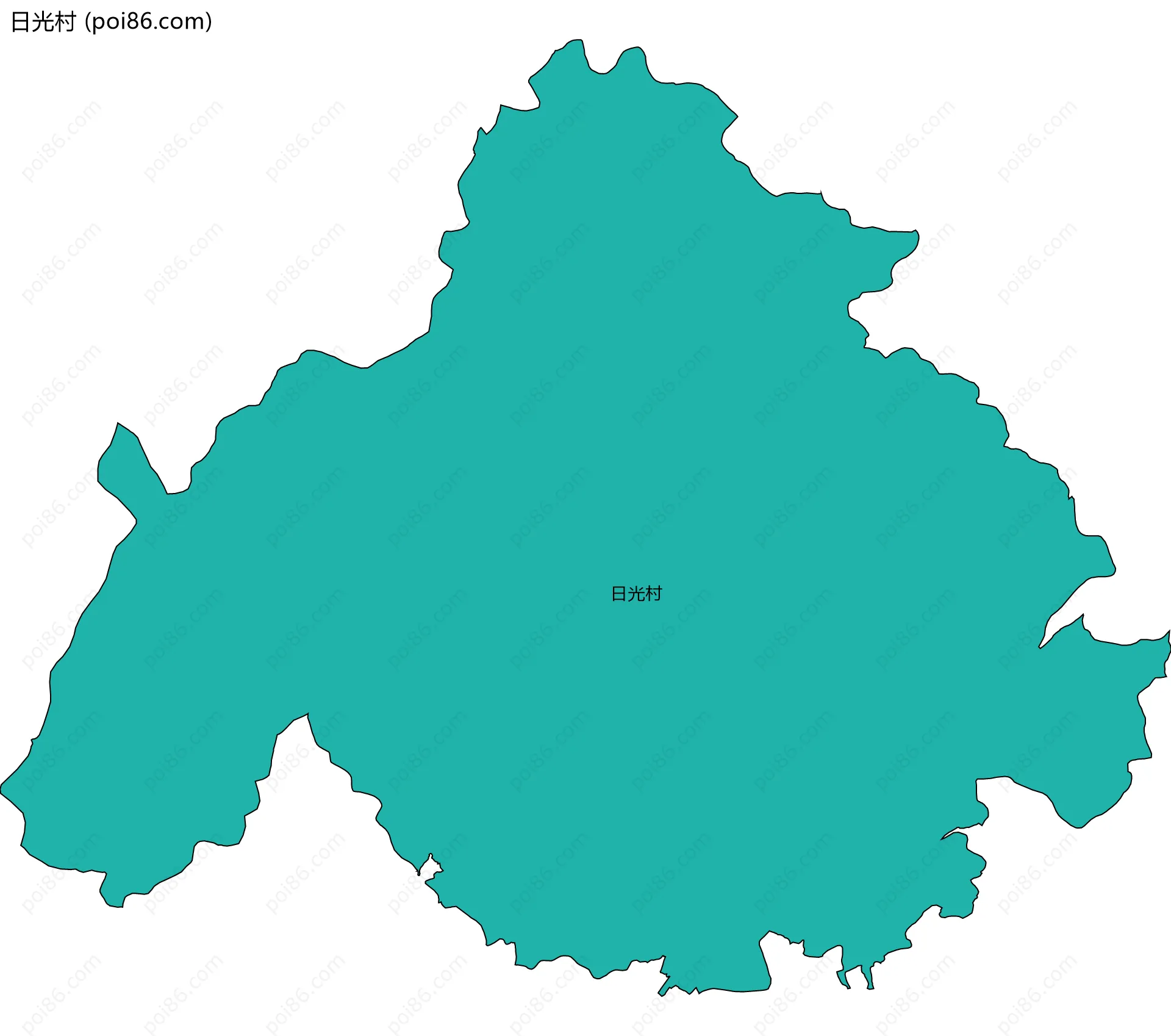 日光村边界地图