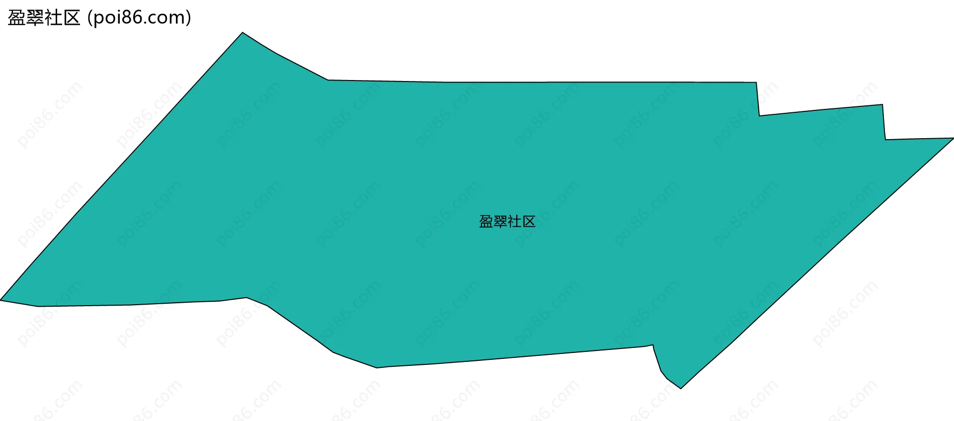 盈翠社区边界地图