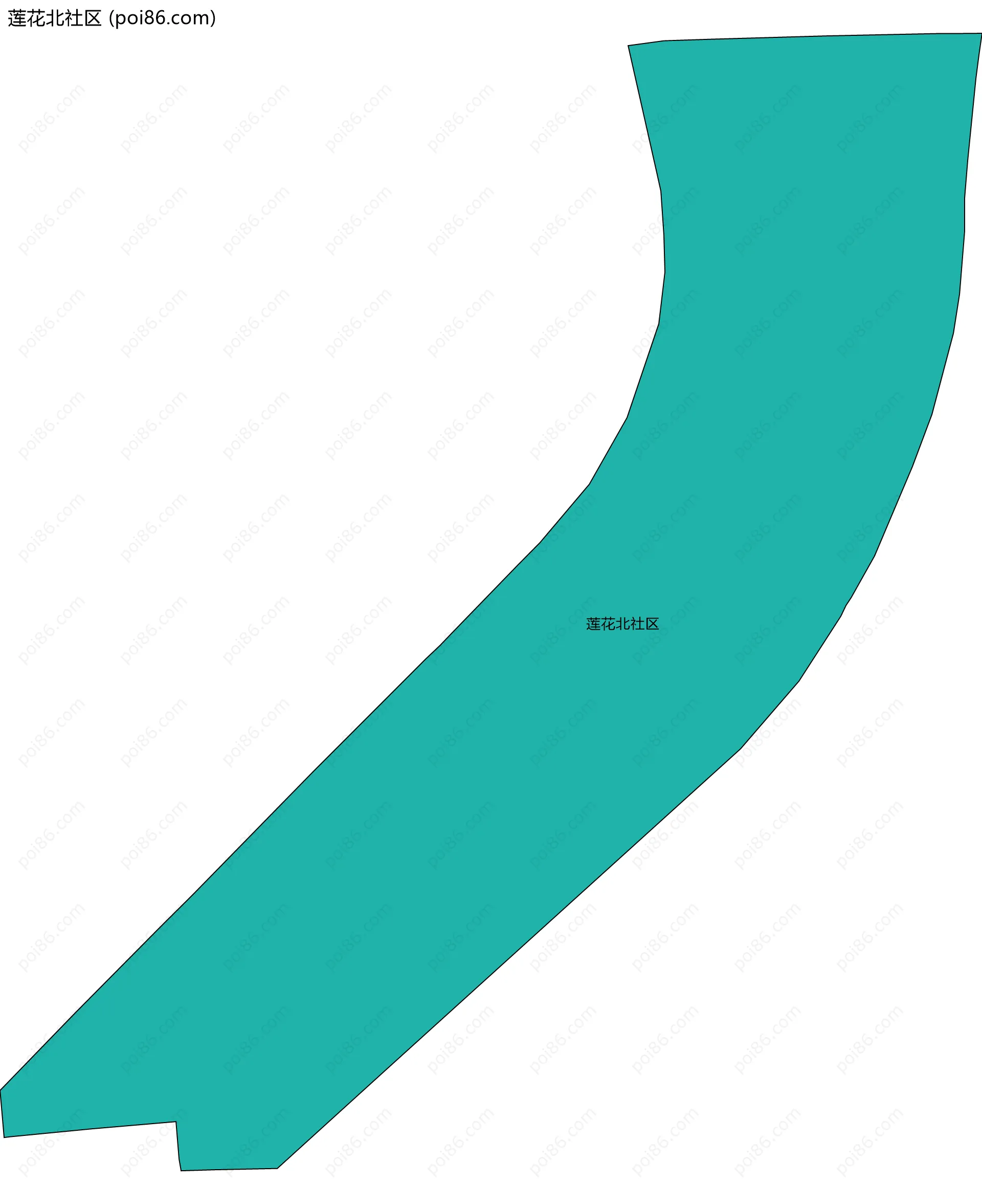 莲花北社区边界地图