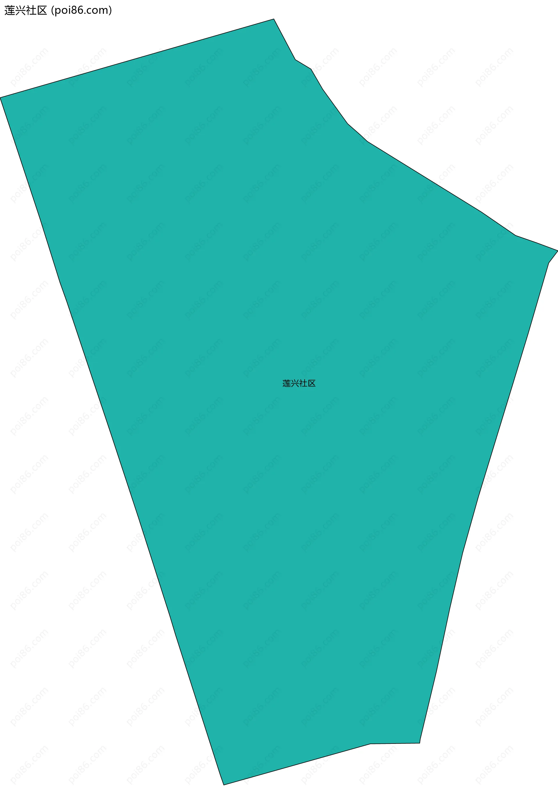 莲兴社区边界地图