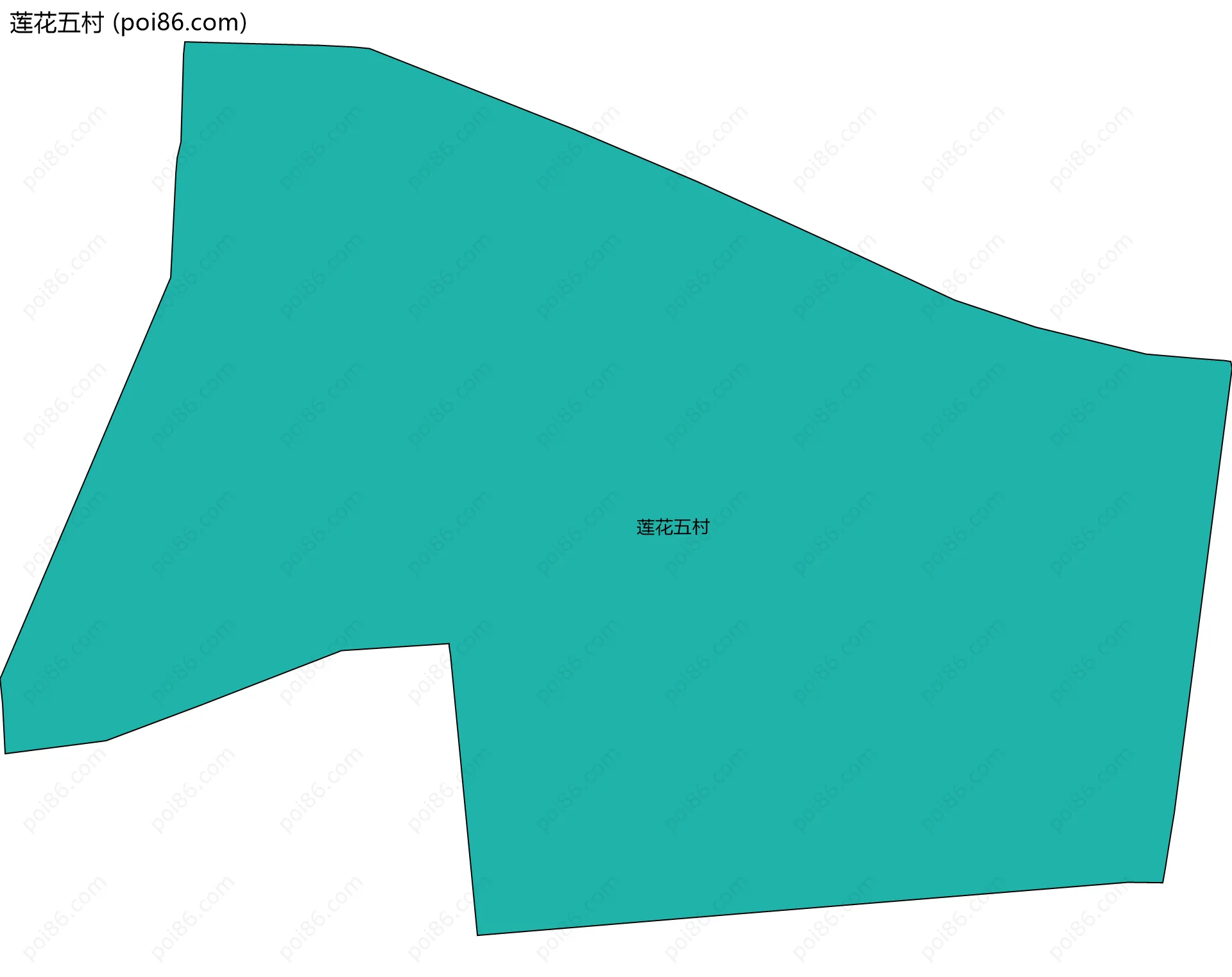 莲花五村边界地图