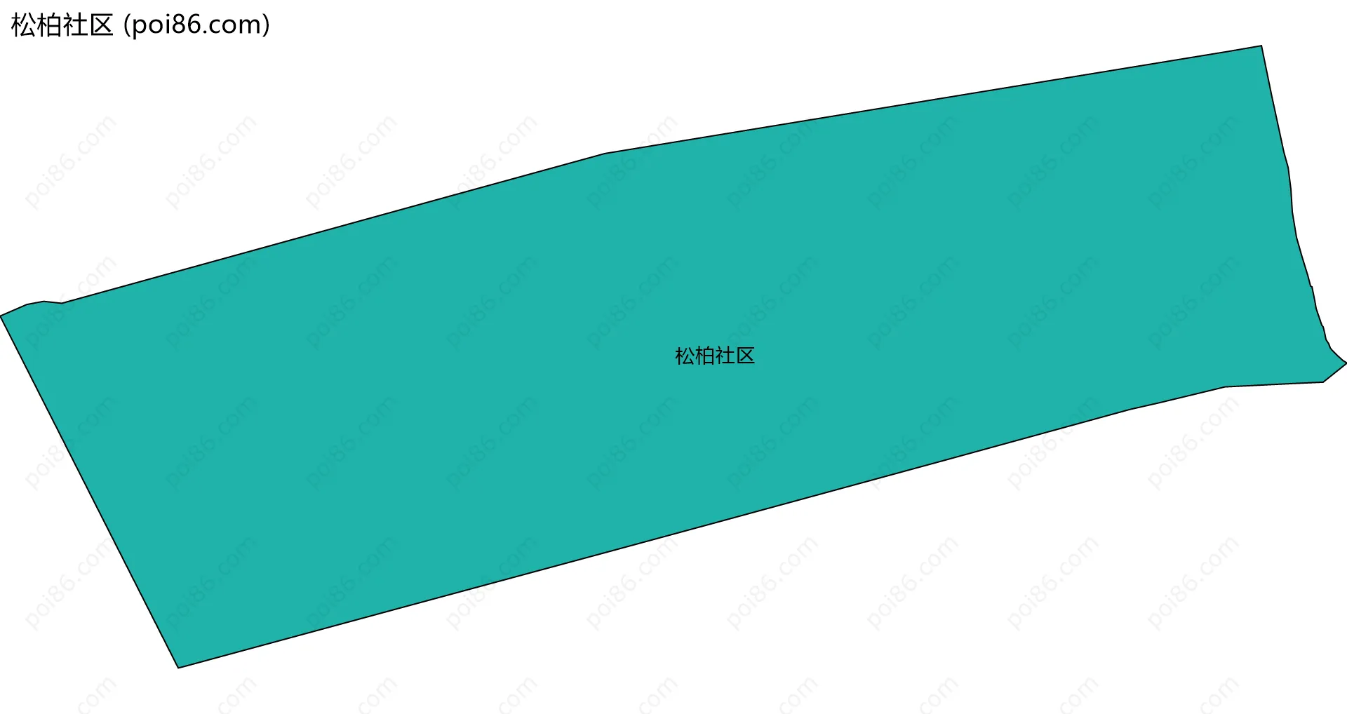 松柏社区边界地图