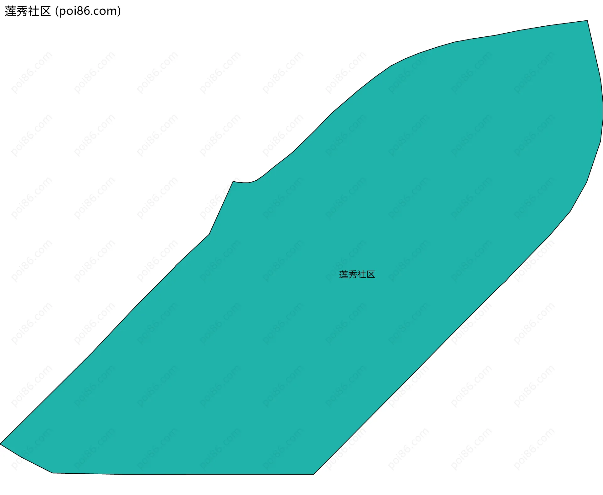 莲秀社区边界地图