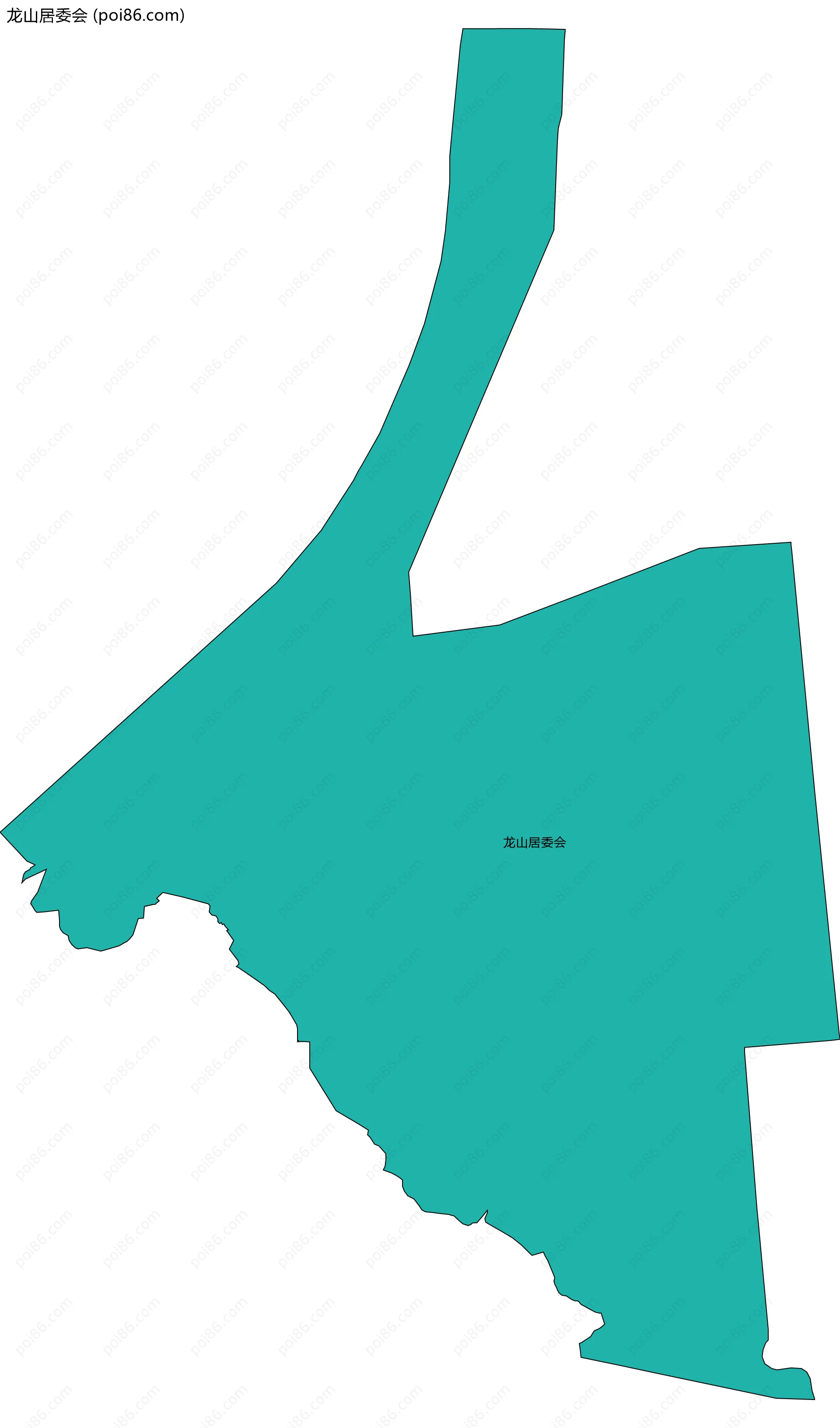 龙山居委会边界地图