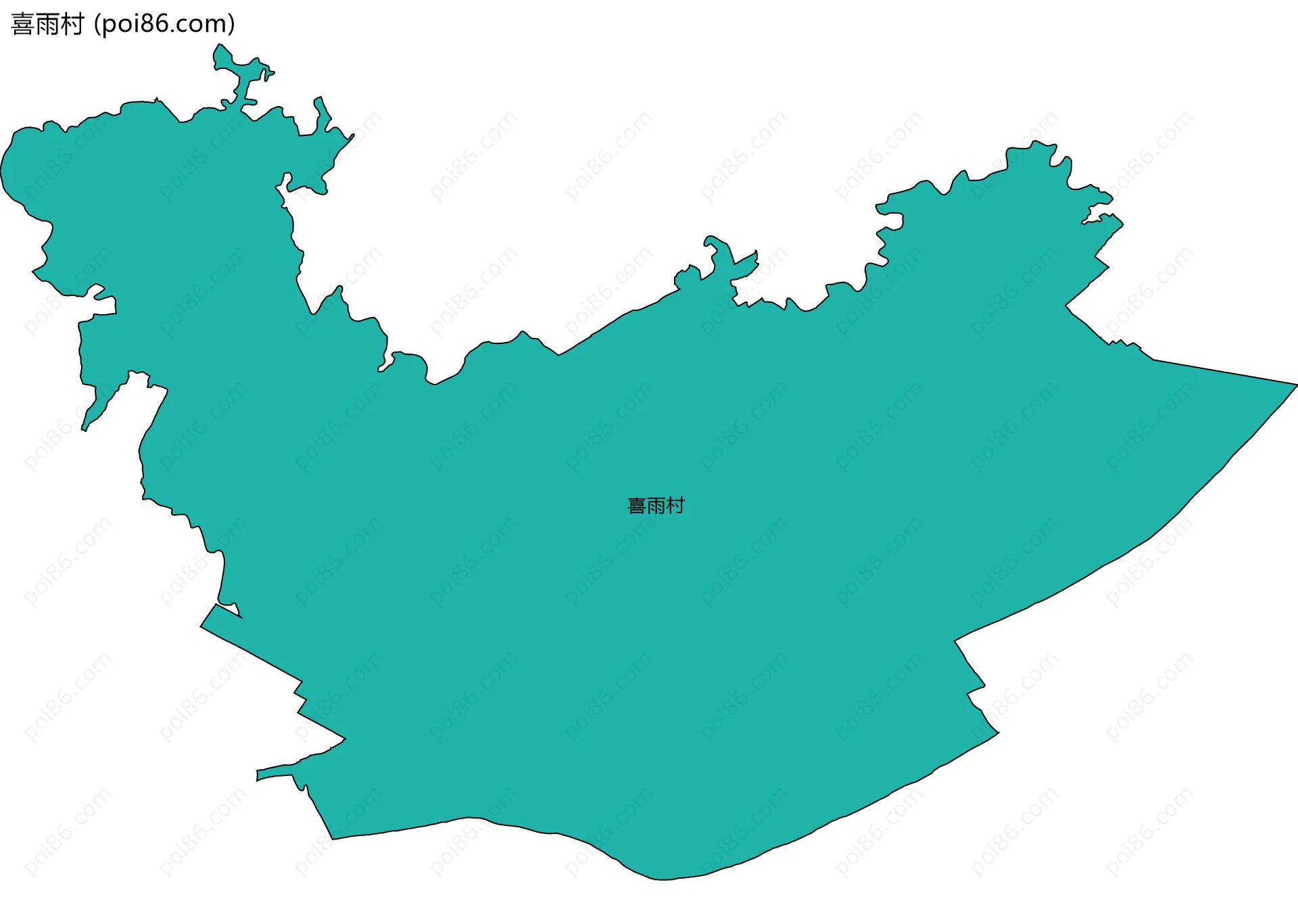 喜雨村边界地图