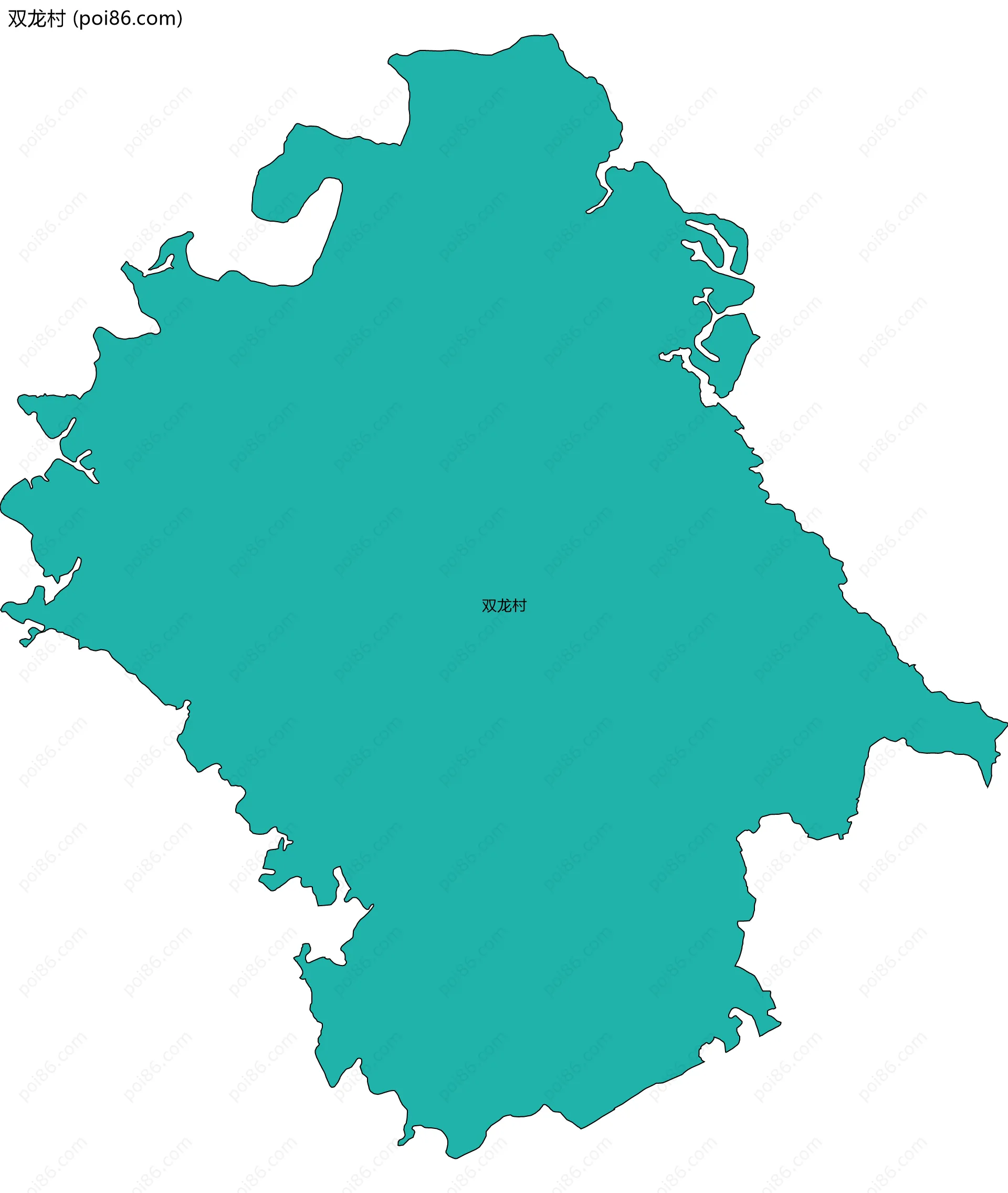 双龙村边界地图