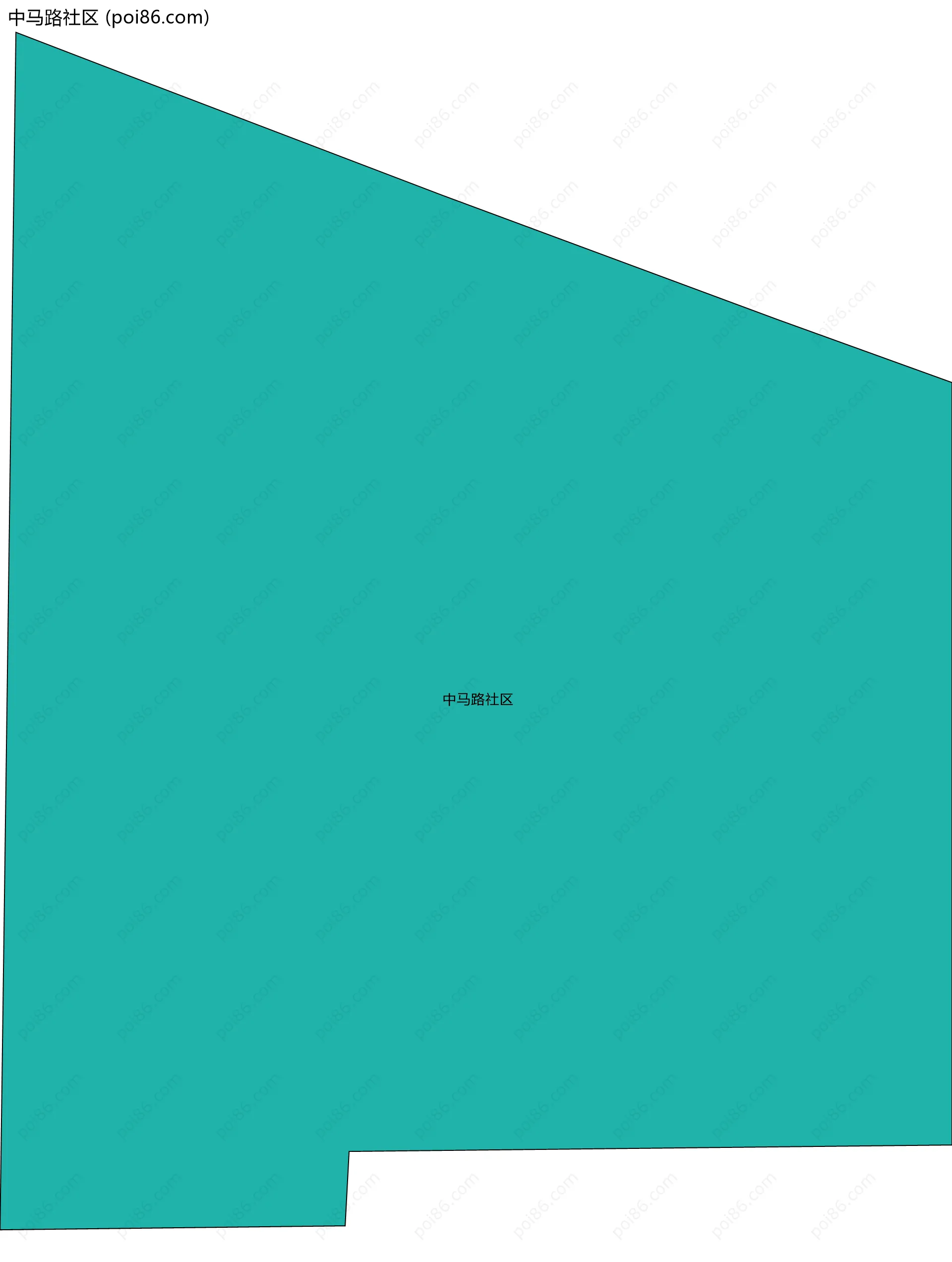 中马路社区边界地图