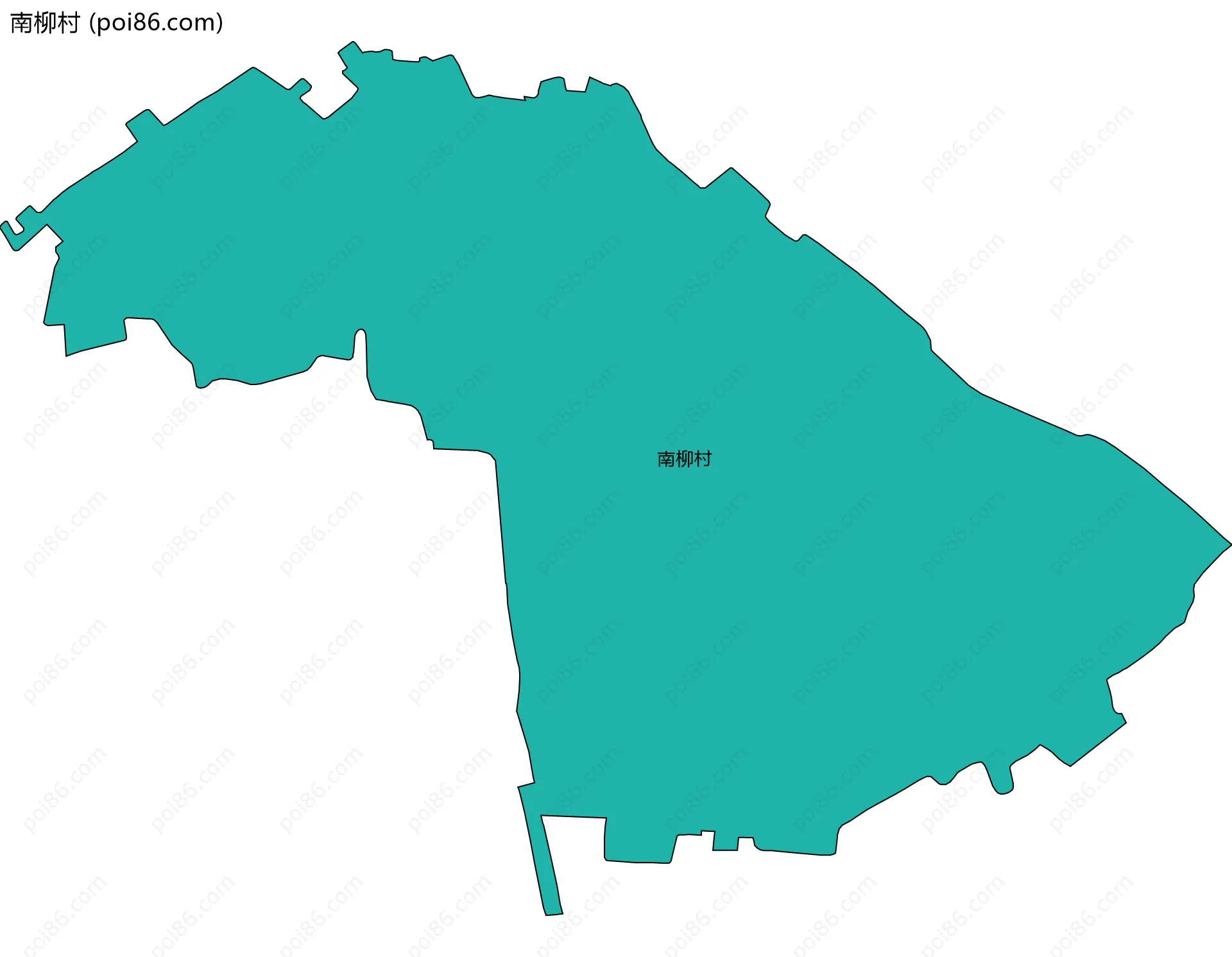 南柳村边界地图