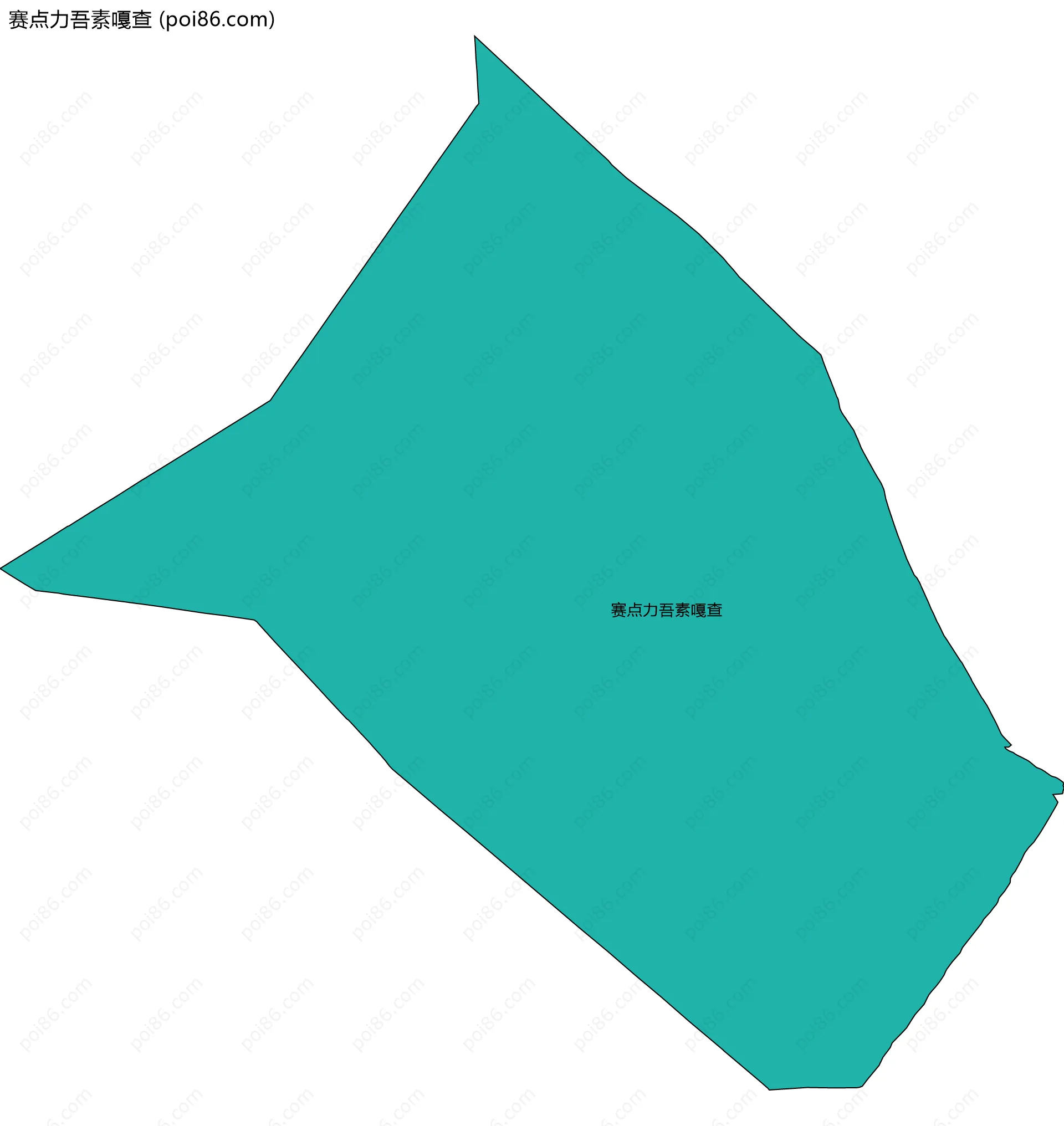 赛点力吾素嘎查边界地图