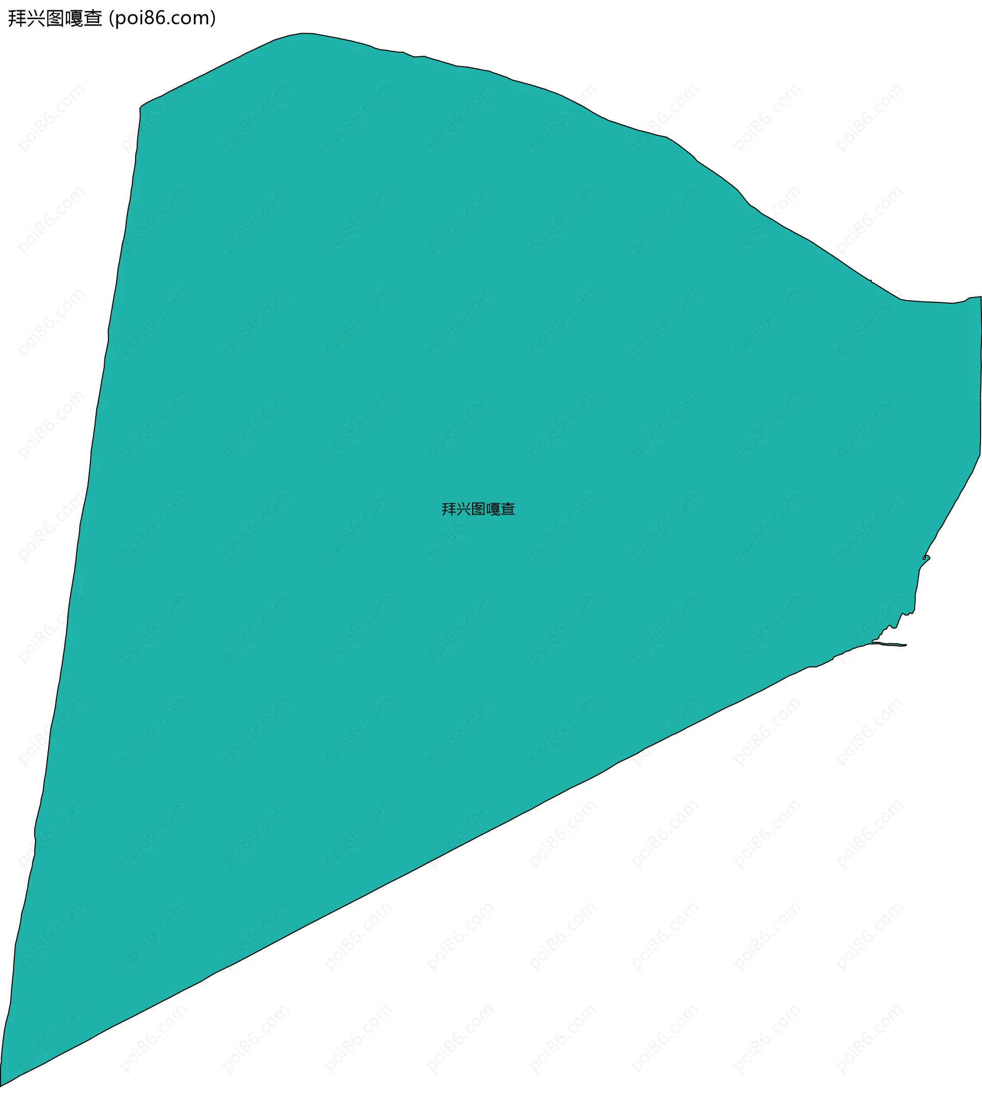 拜兴图嘎查边界地图