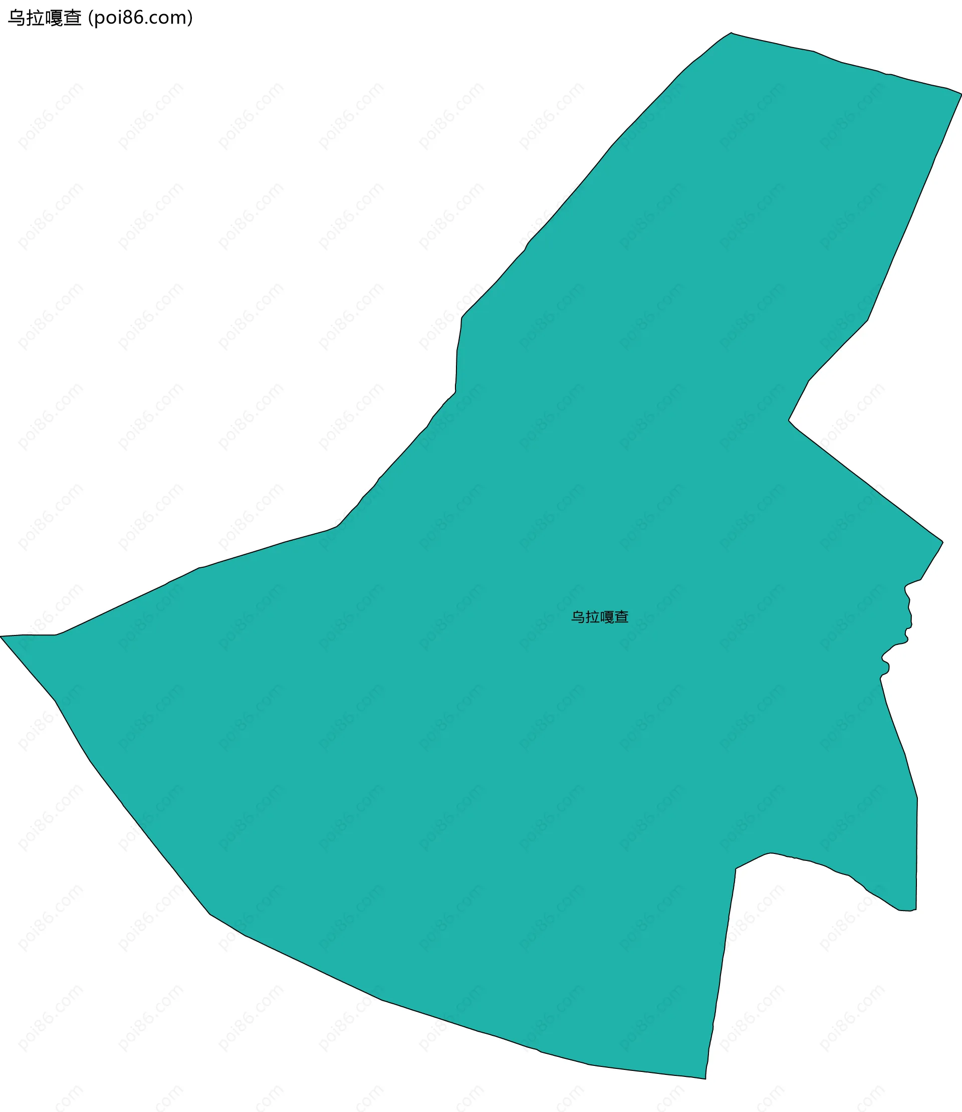 乌拉嘎查边界地图