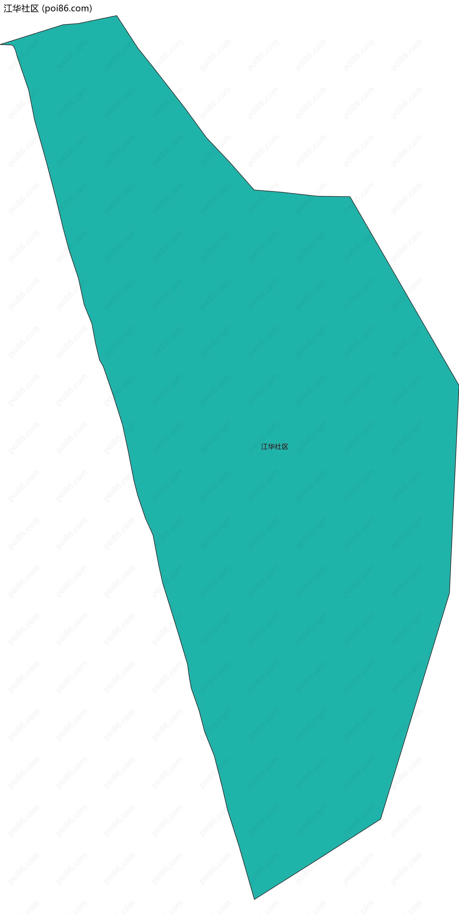 江华社区边界地图