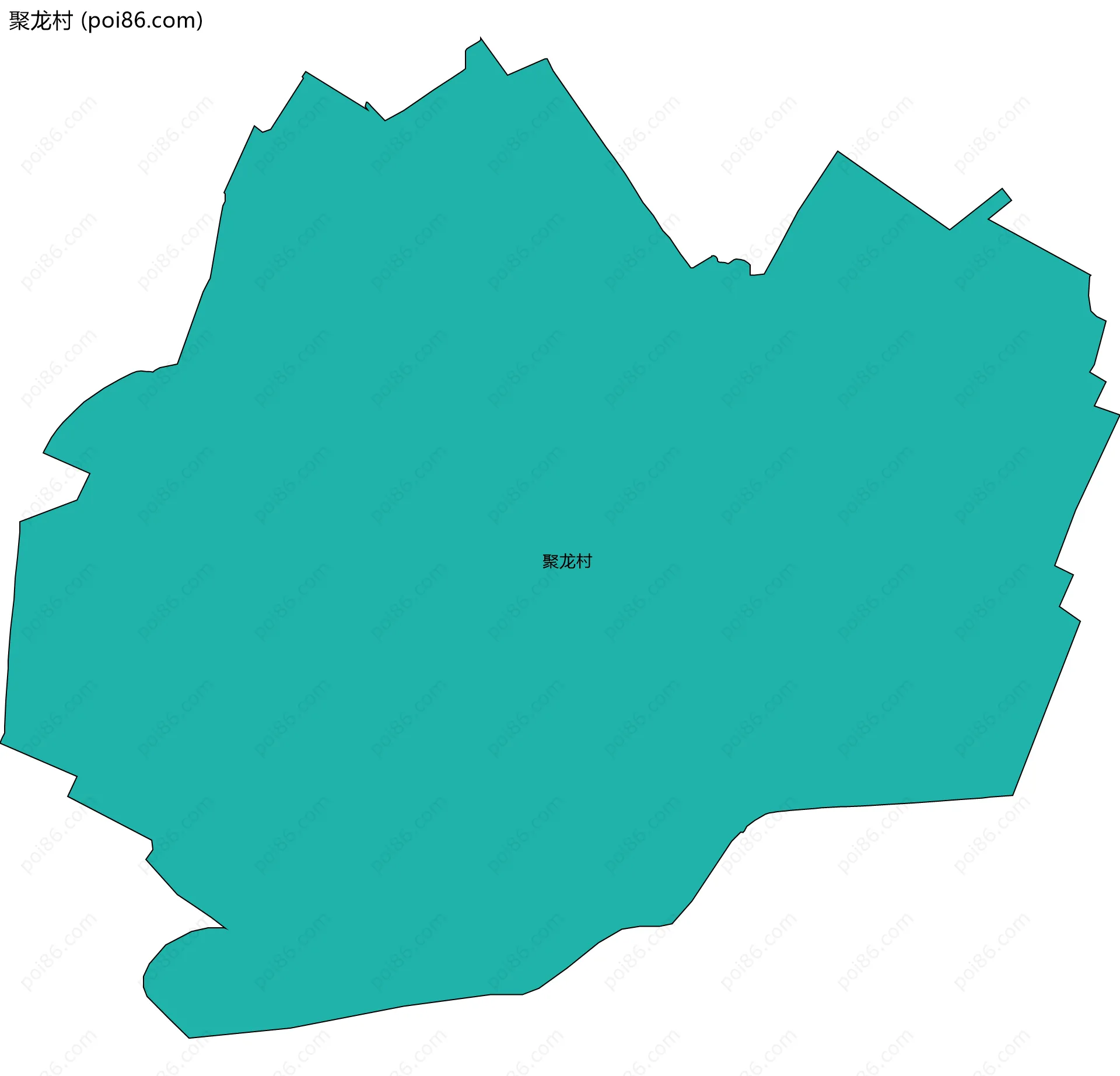 聚龙村边界地图