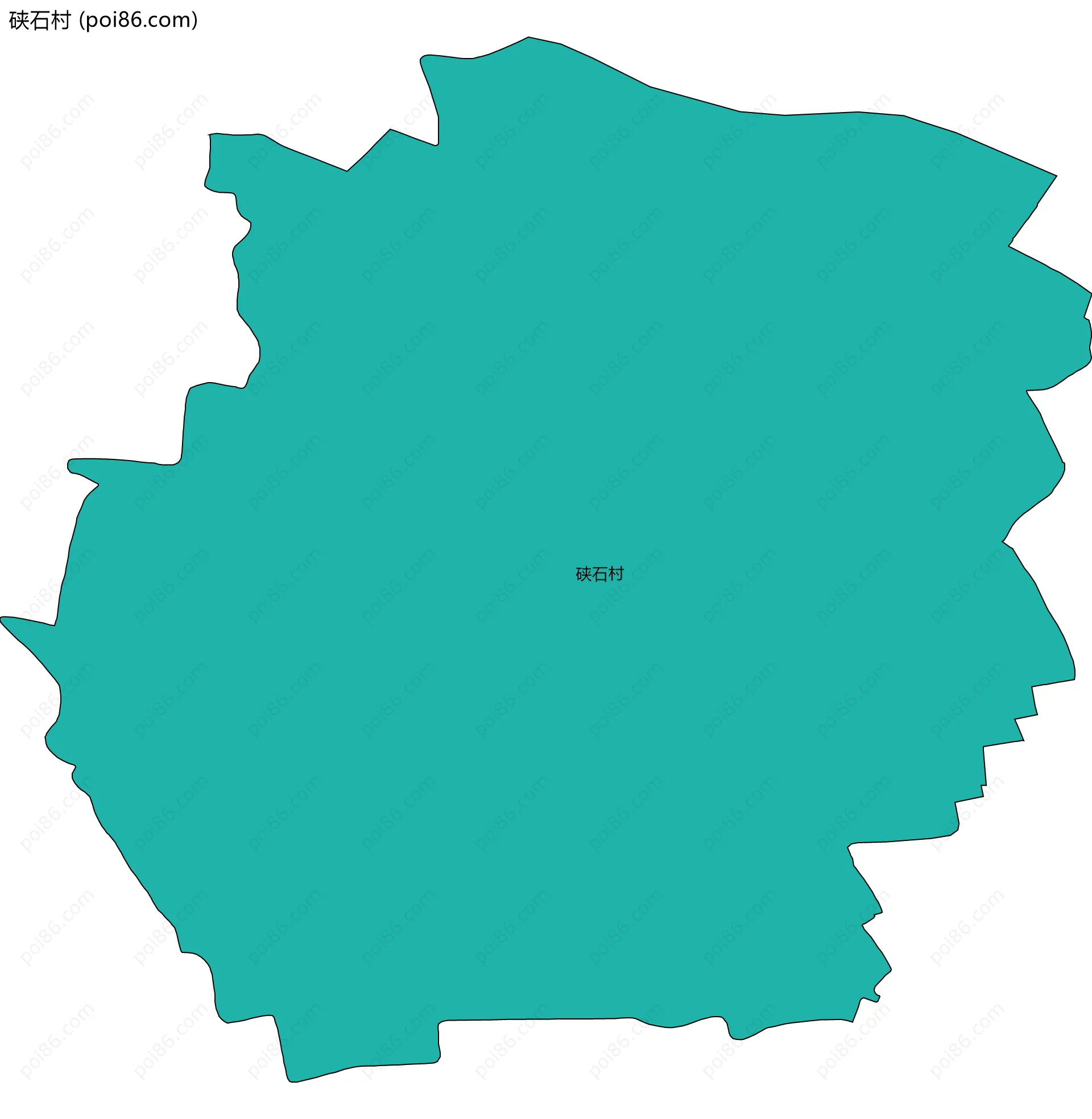 硖石村边界地图