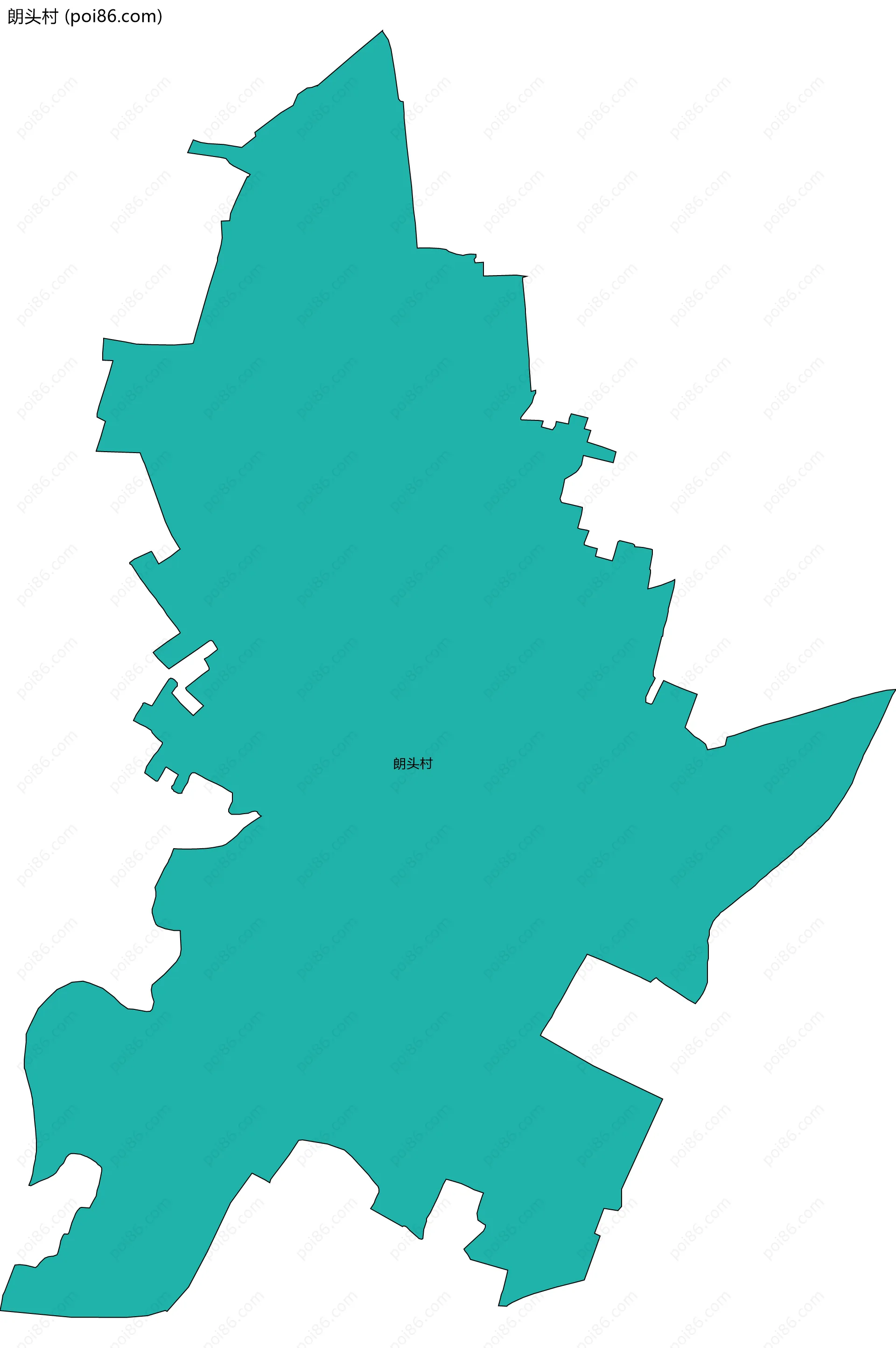 朗头村边界地图