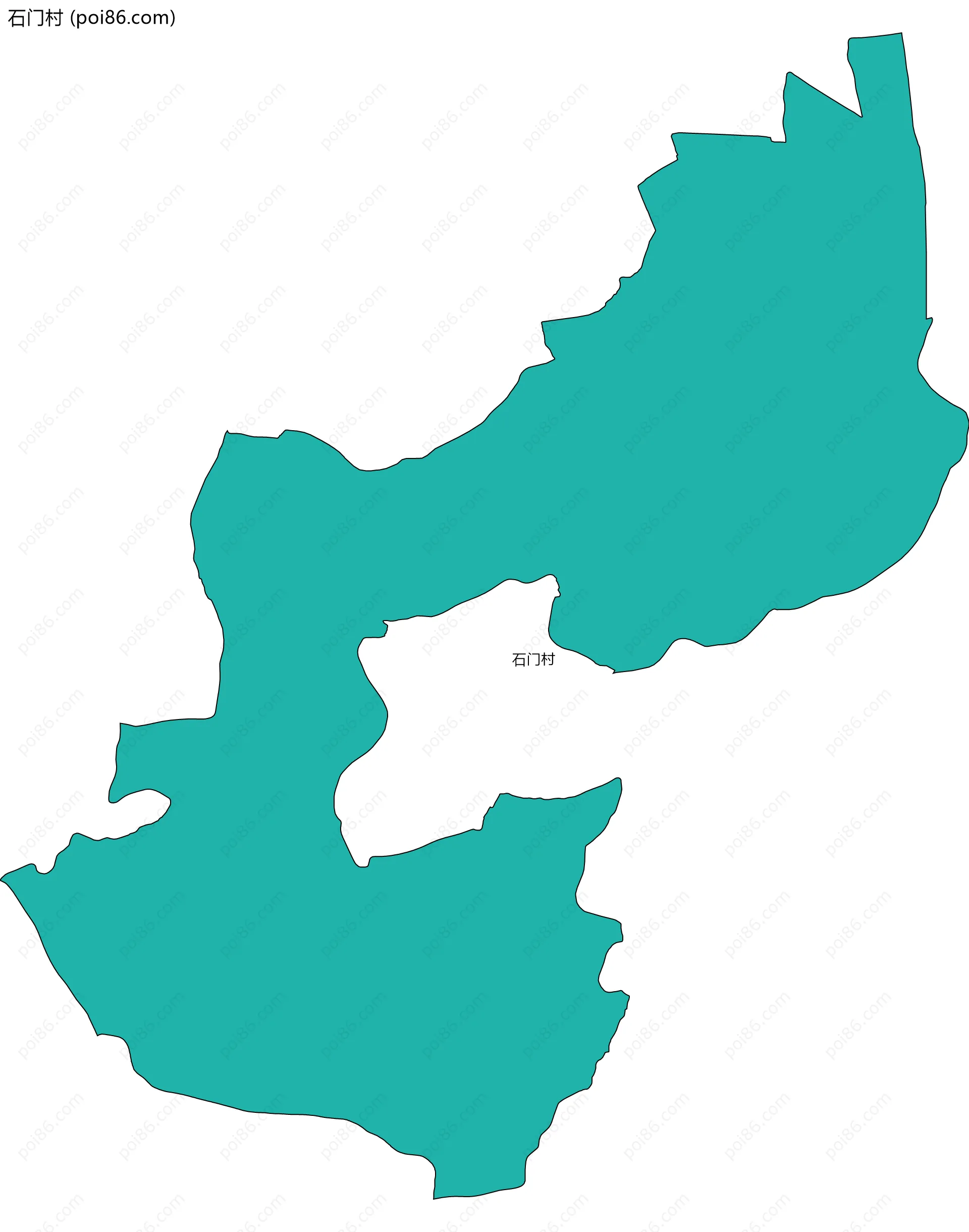 石门村边界地图