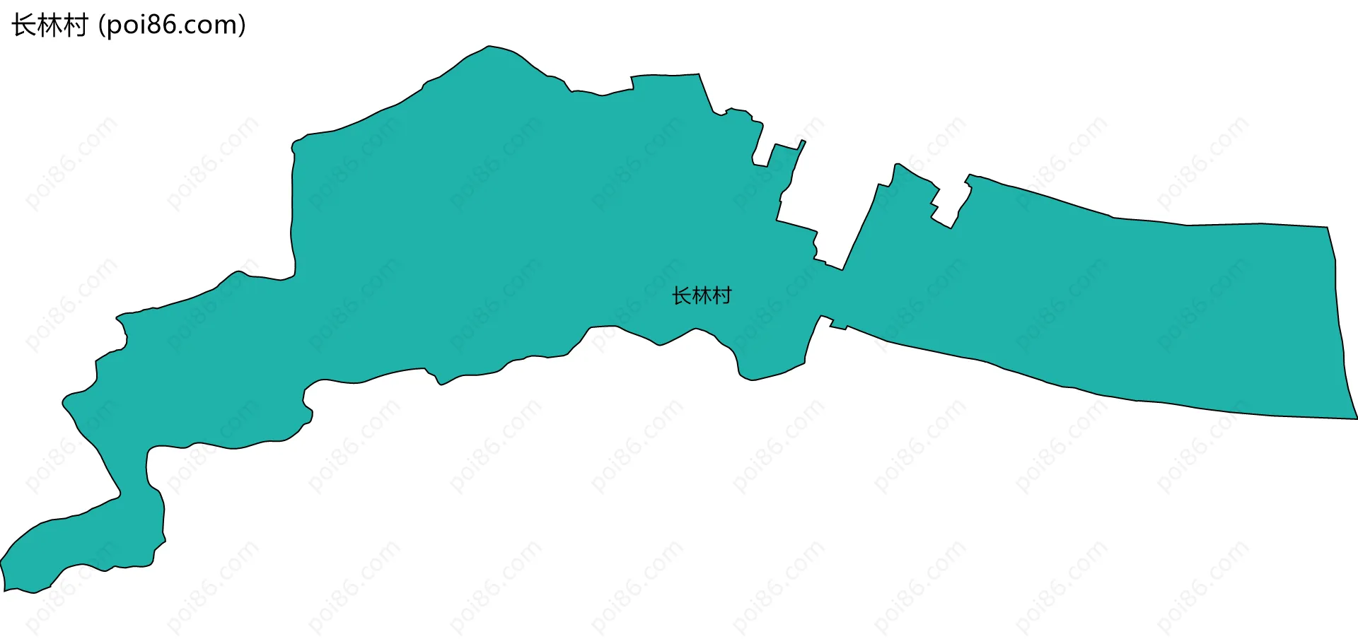 长林村边界地图