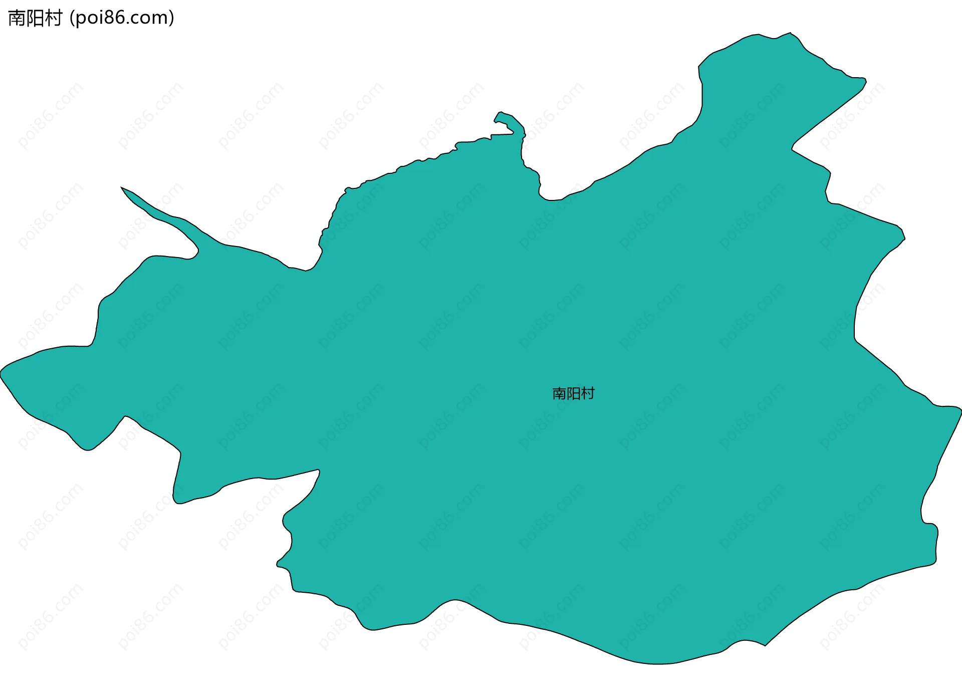 南阳村边界地图