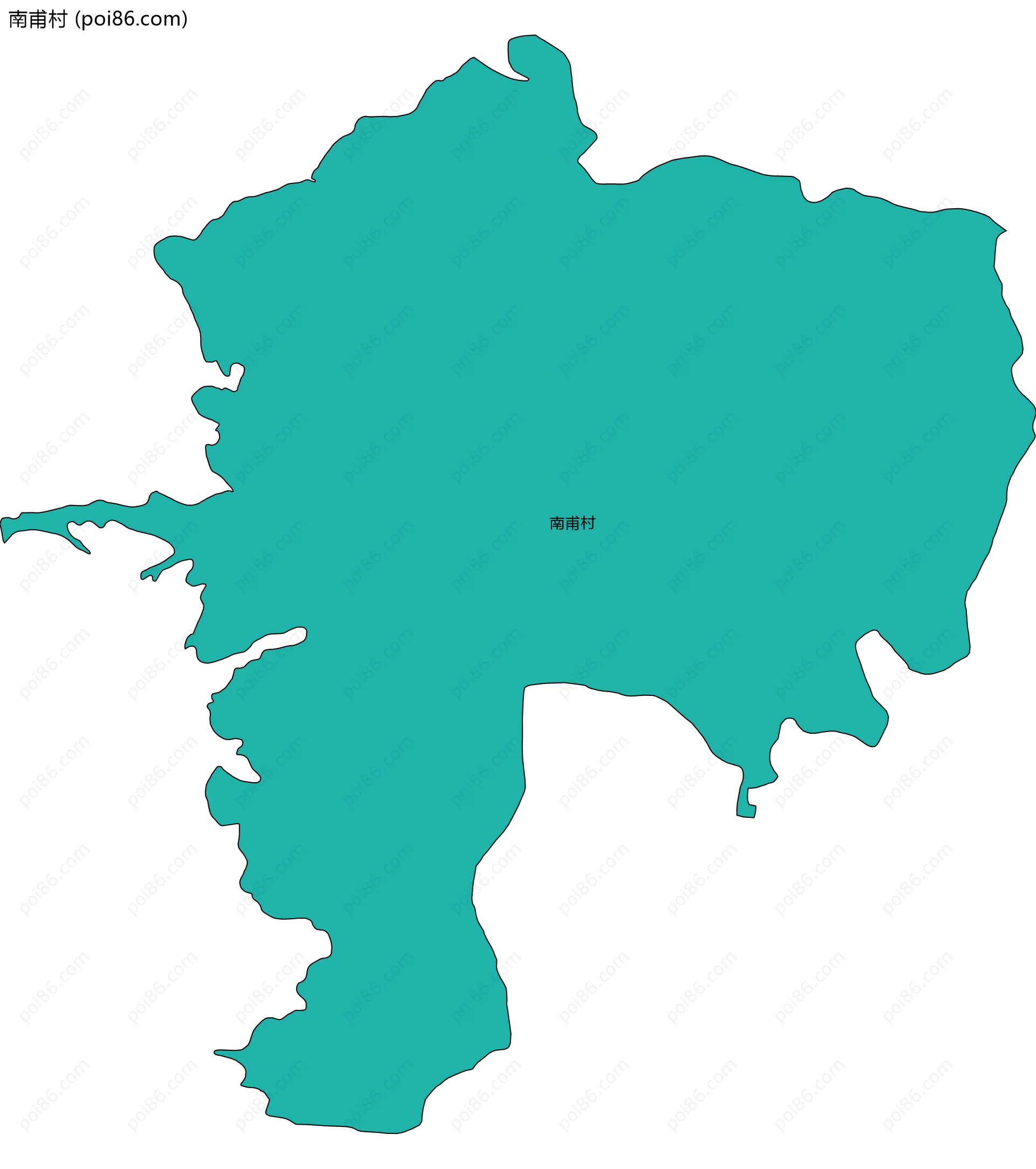 南甫村边界地图