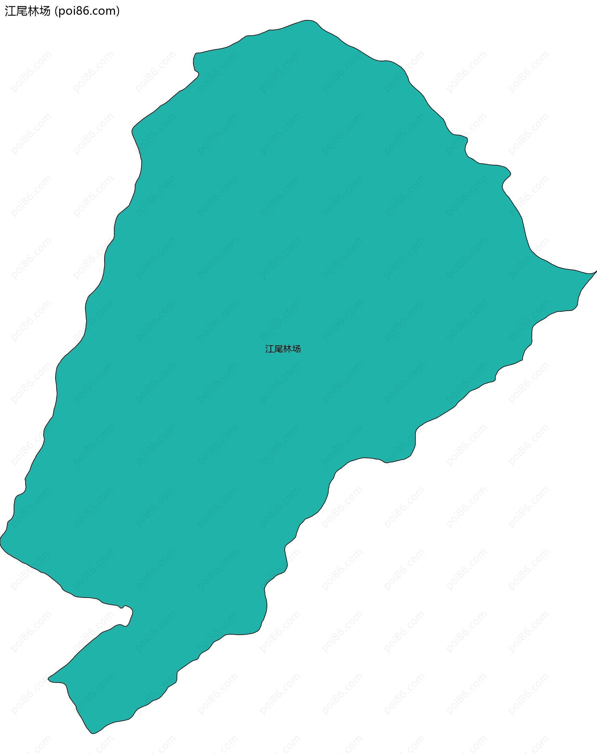 江尾林场边界地图