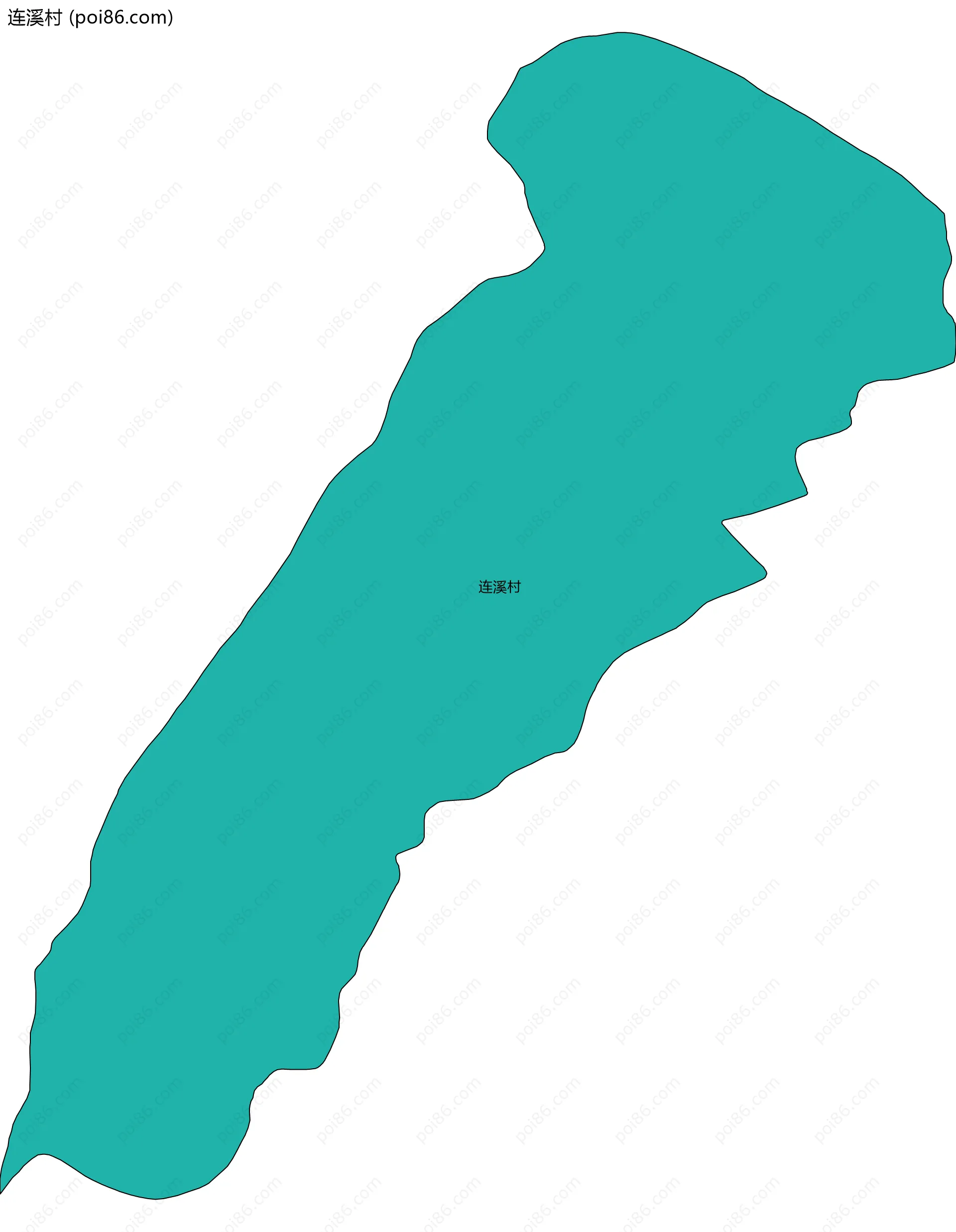 连溪村边界地图