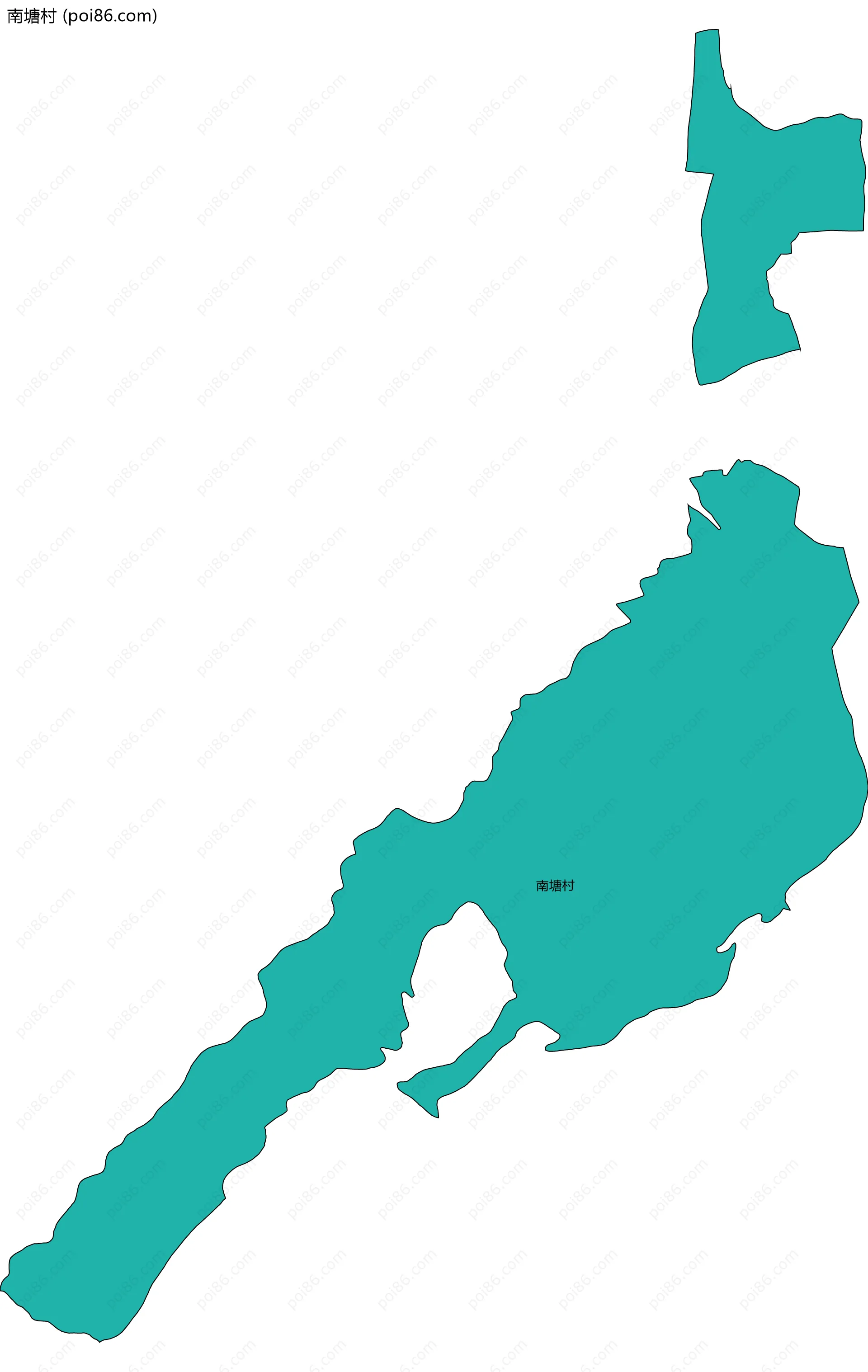 南塘村边界地图