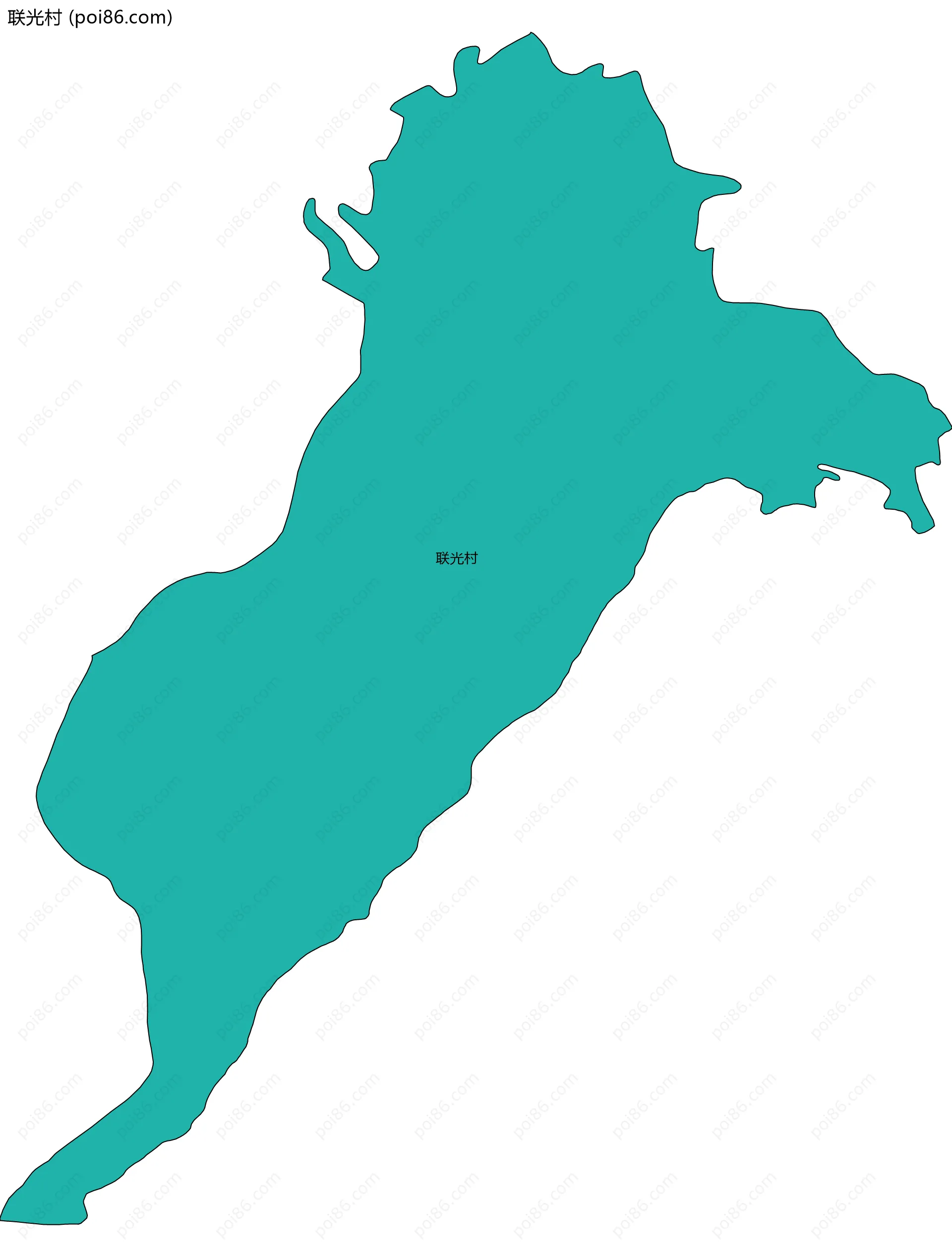 联光村边界地图