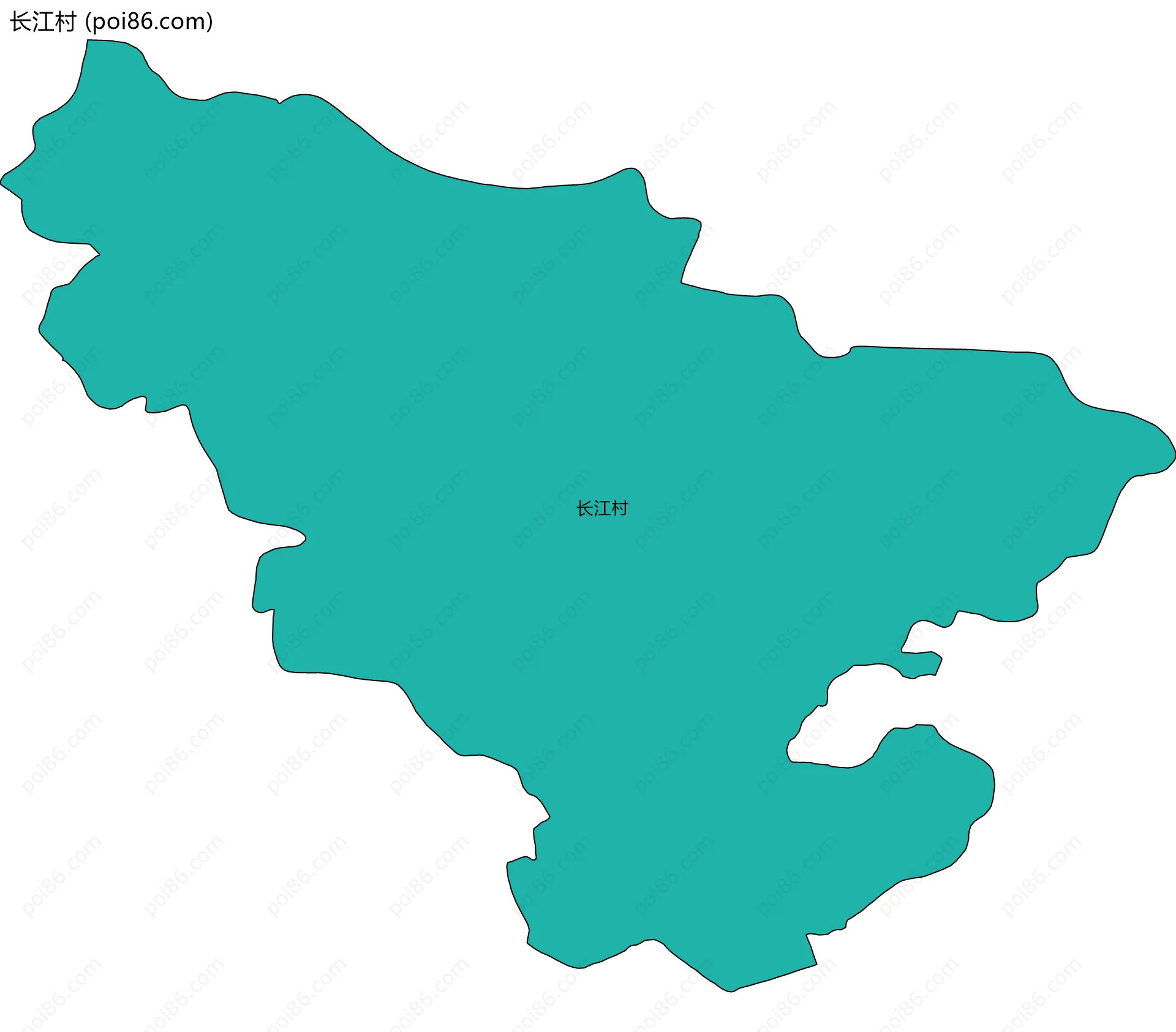 长江村边界地图