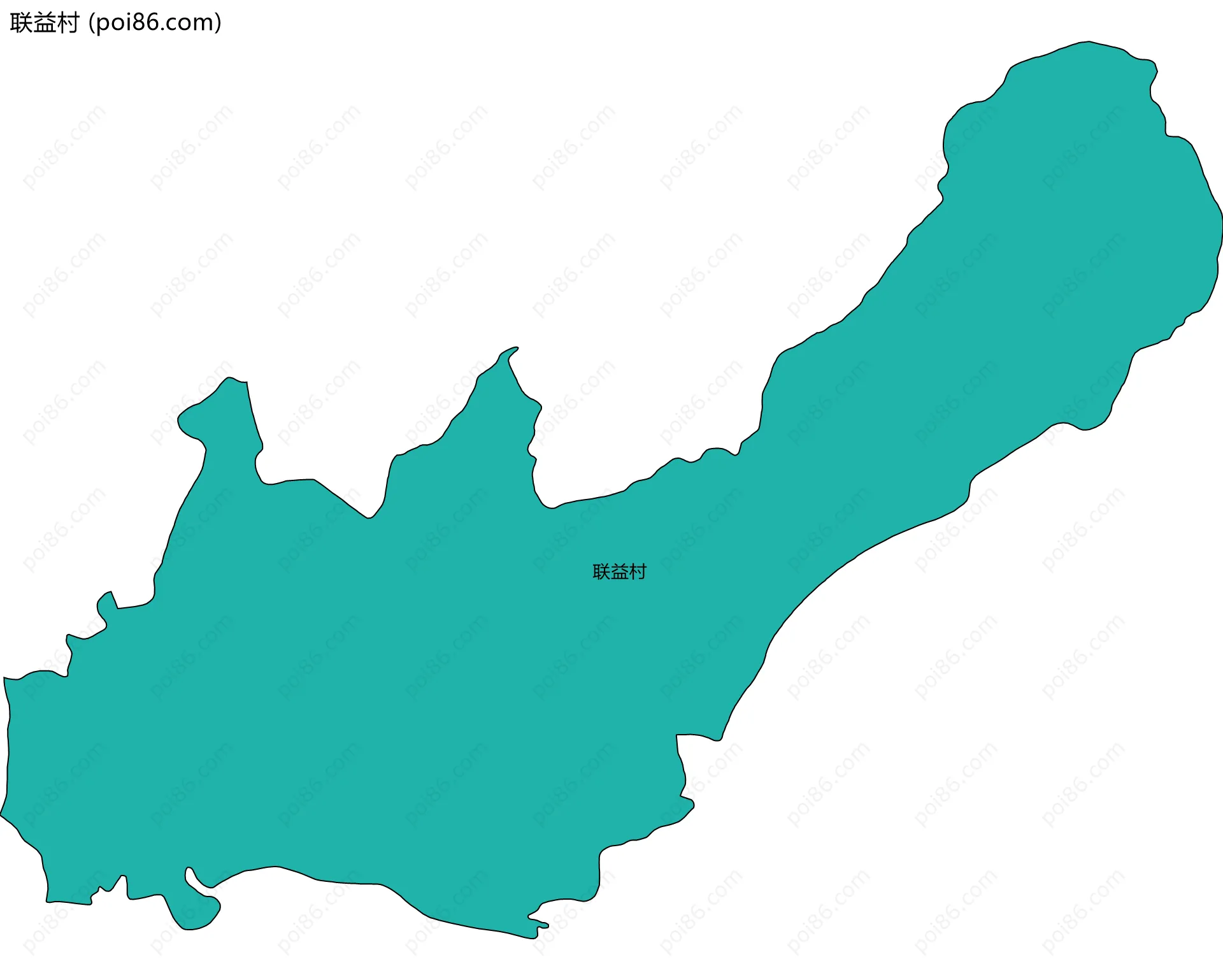 联益村边界地图