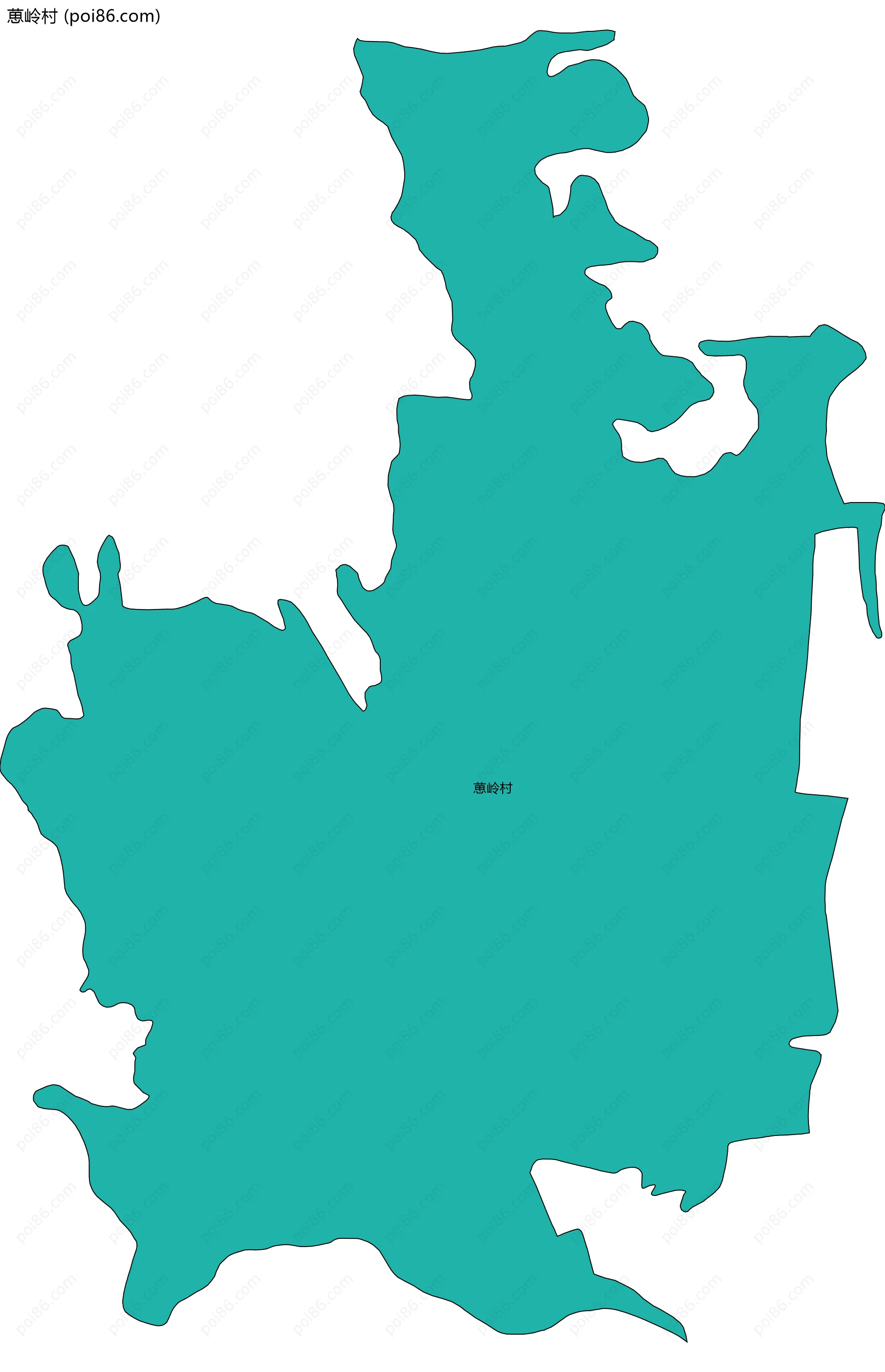 葸岭村边界地图