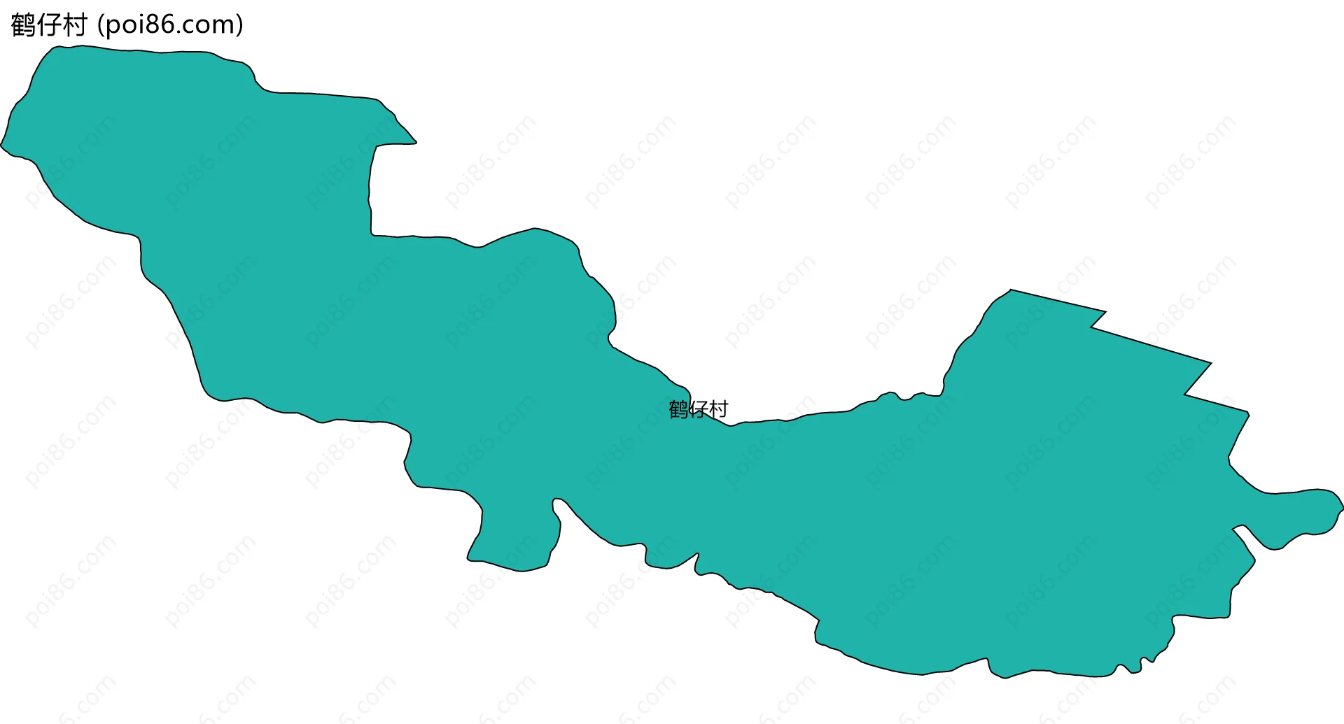 鹤仔村边界地图