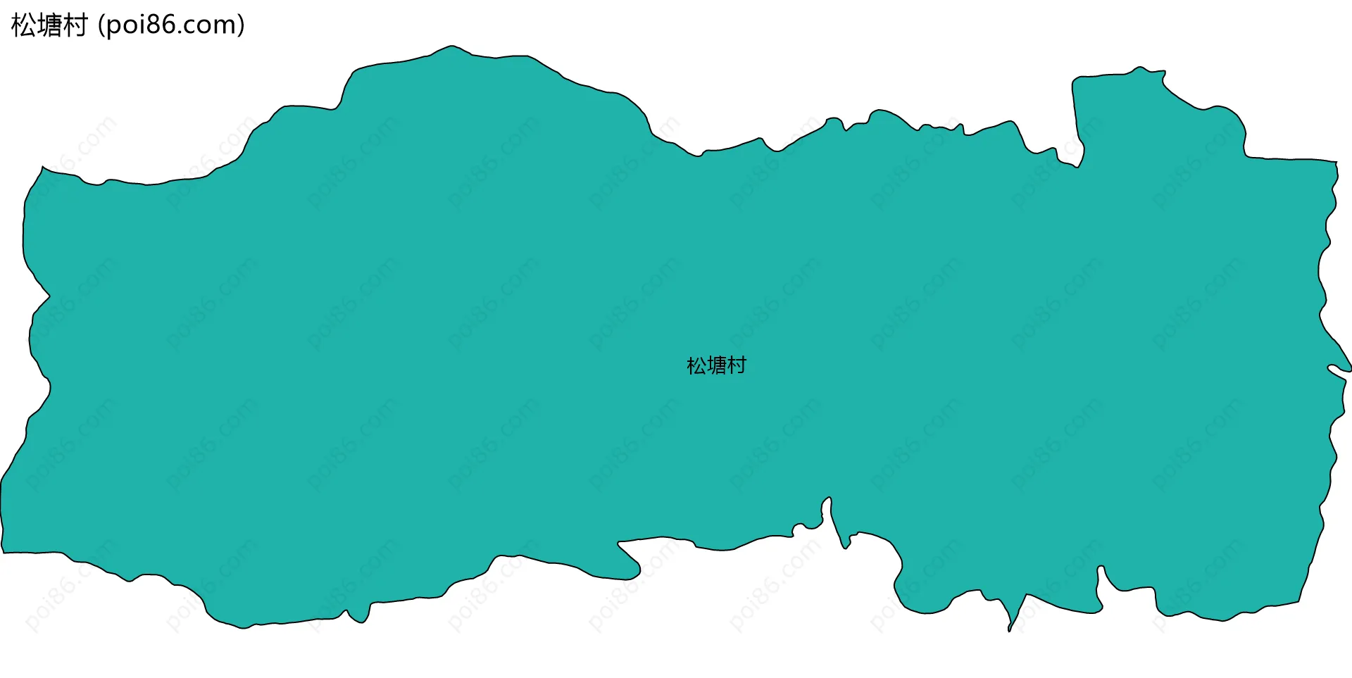 松塘村边界地图