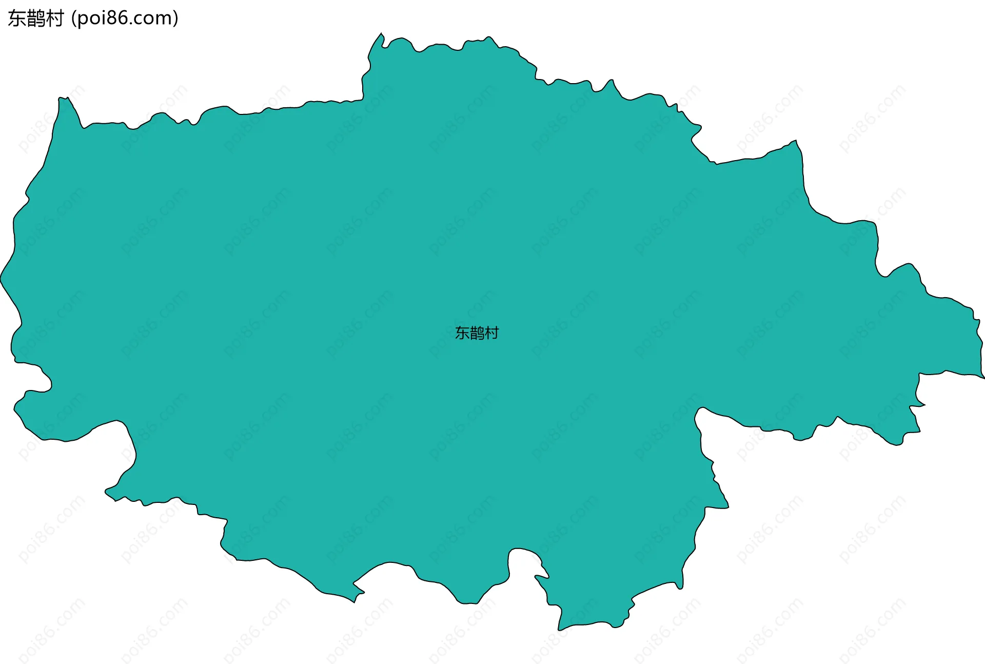 东鹊村边界地图